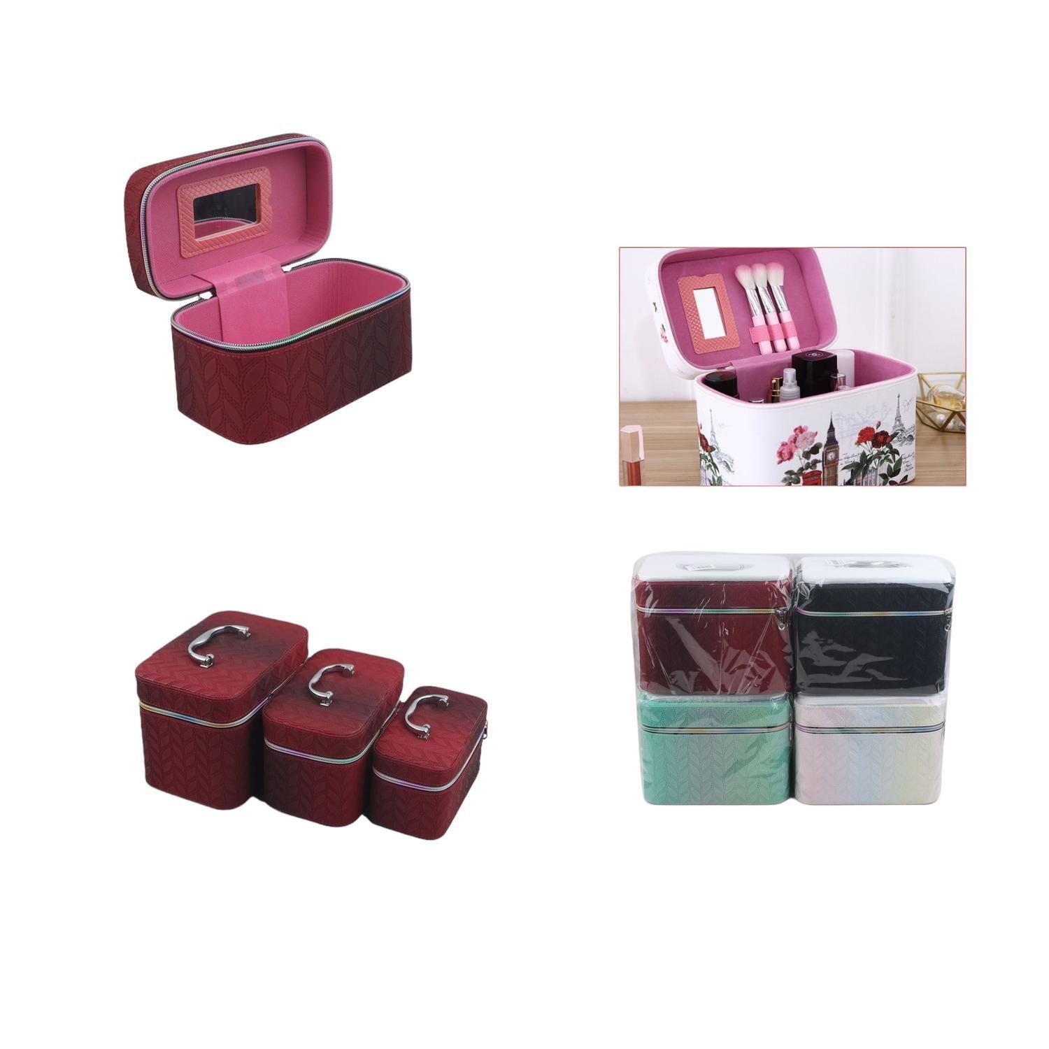 Juego De Neceseres De Tres Piezas 8014-3 (Serie De Hojas Degradadas)-0