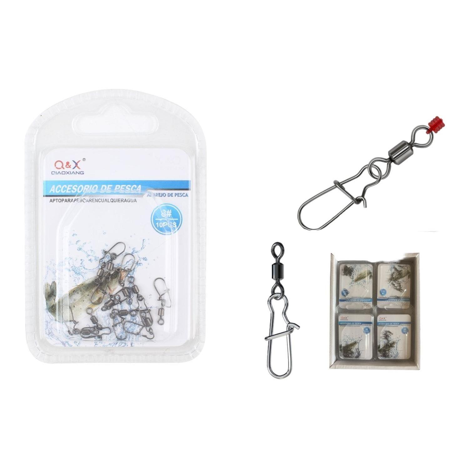 (Accesorios Para Artes De Pesca) American + Pin Mejorado 8# 10Pcs-0