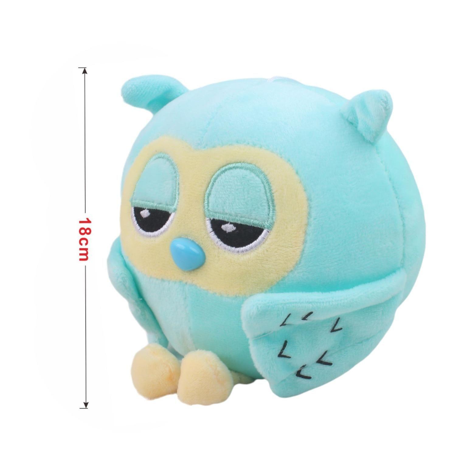 Búho de peluche 18 cm con ojos grandes-1