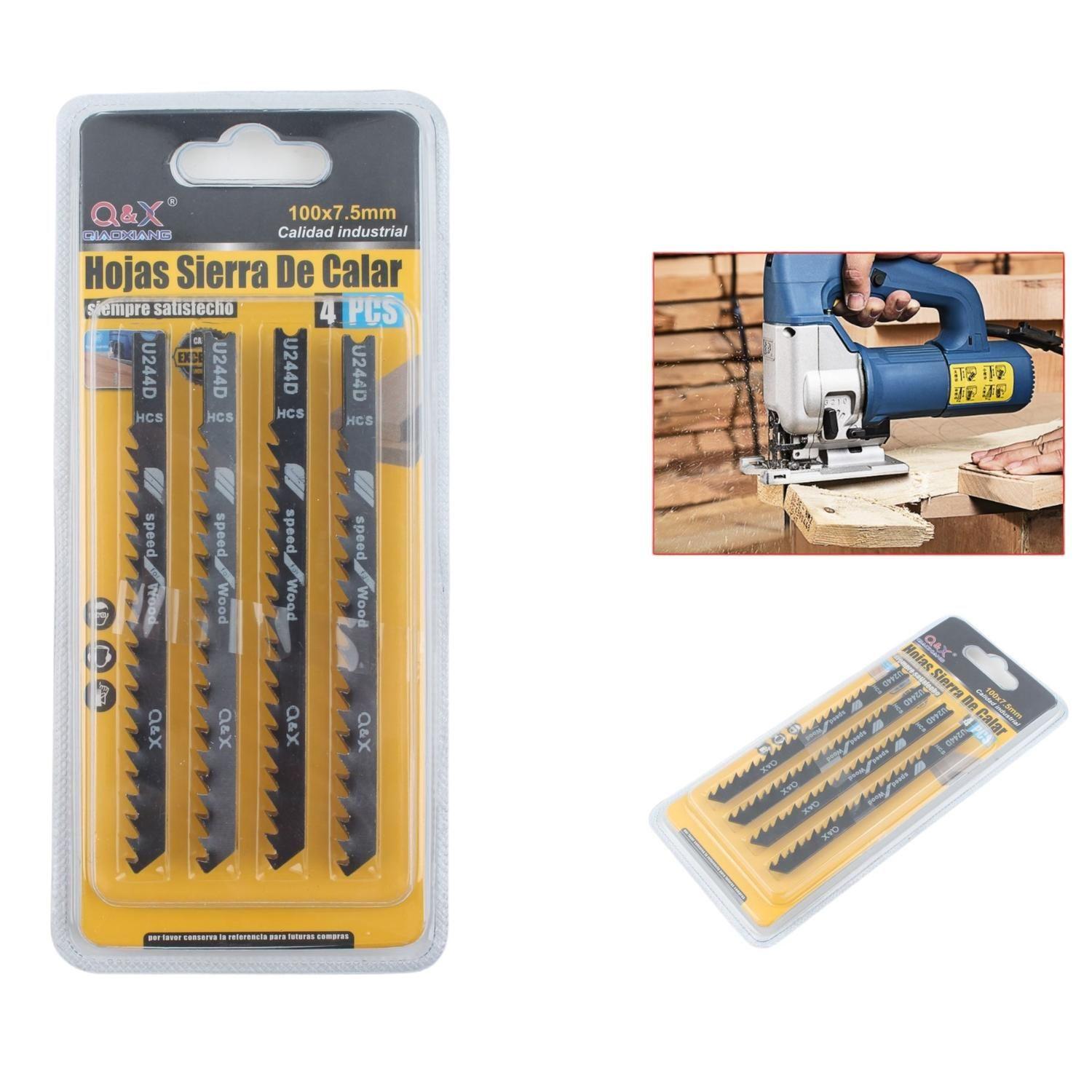 Hojas De Sierra De Calar 100X7,5Mm U244D 4Pcs-0