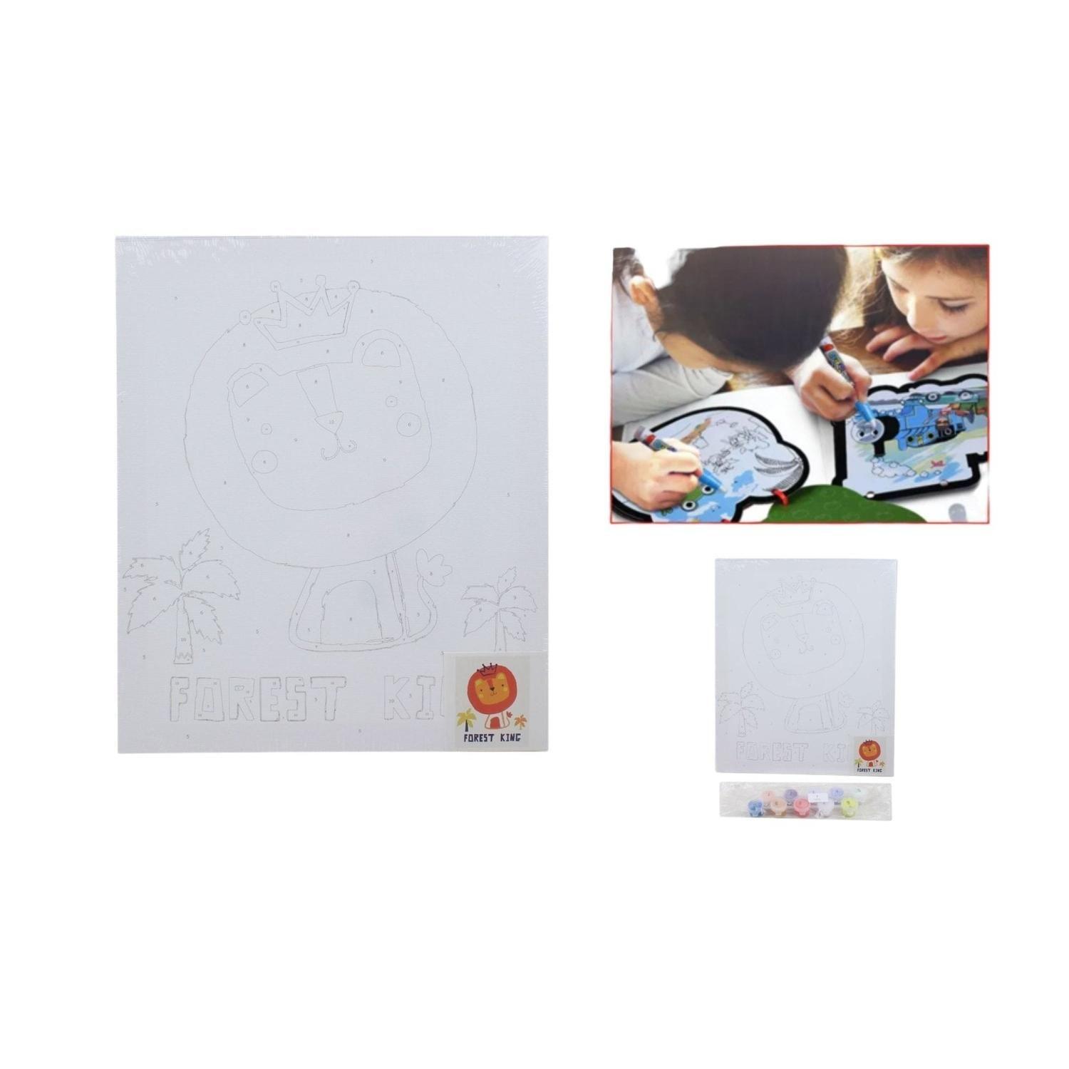 Cuadro De Pintura Al ¨®leo Digital 24*30Cm Con Pincel Y Pintura.-0