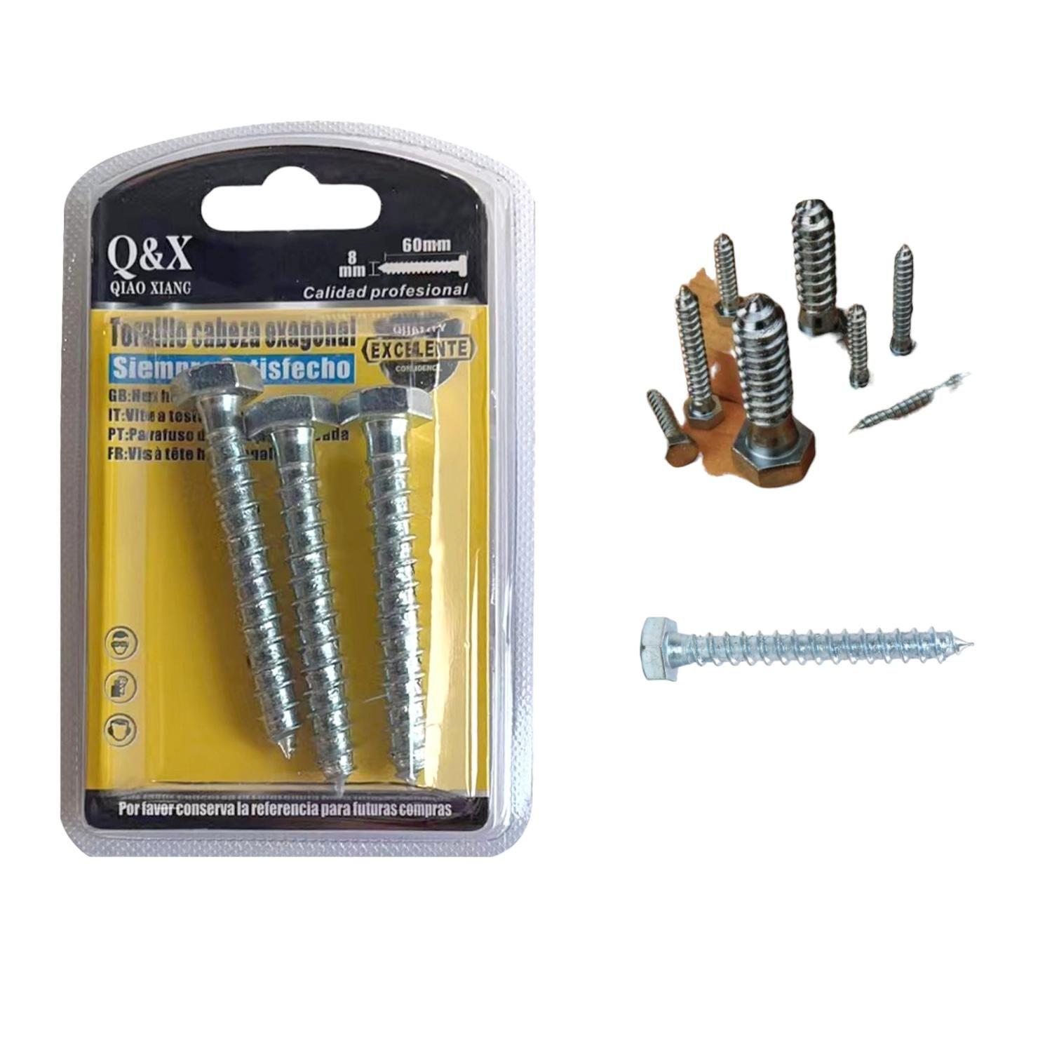 Tornillos Para Madera Hexagonales 8X60-0