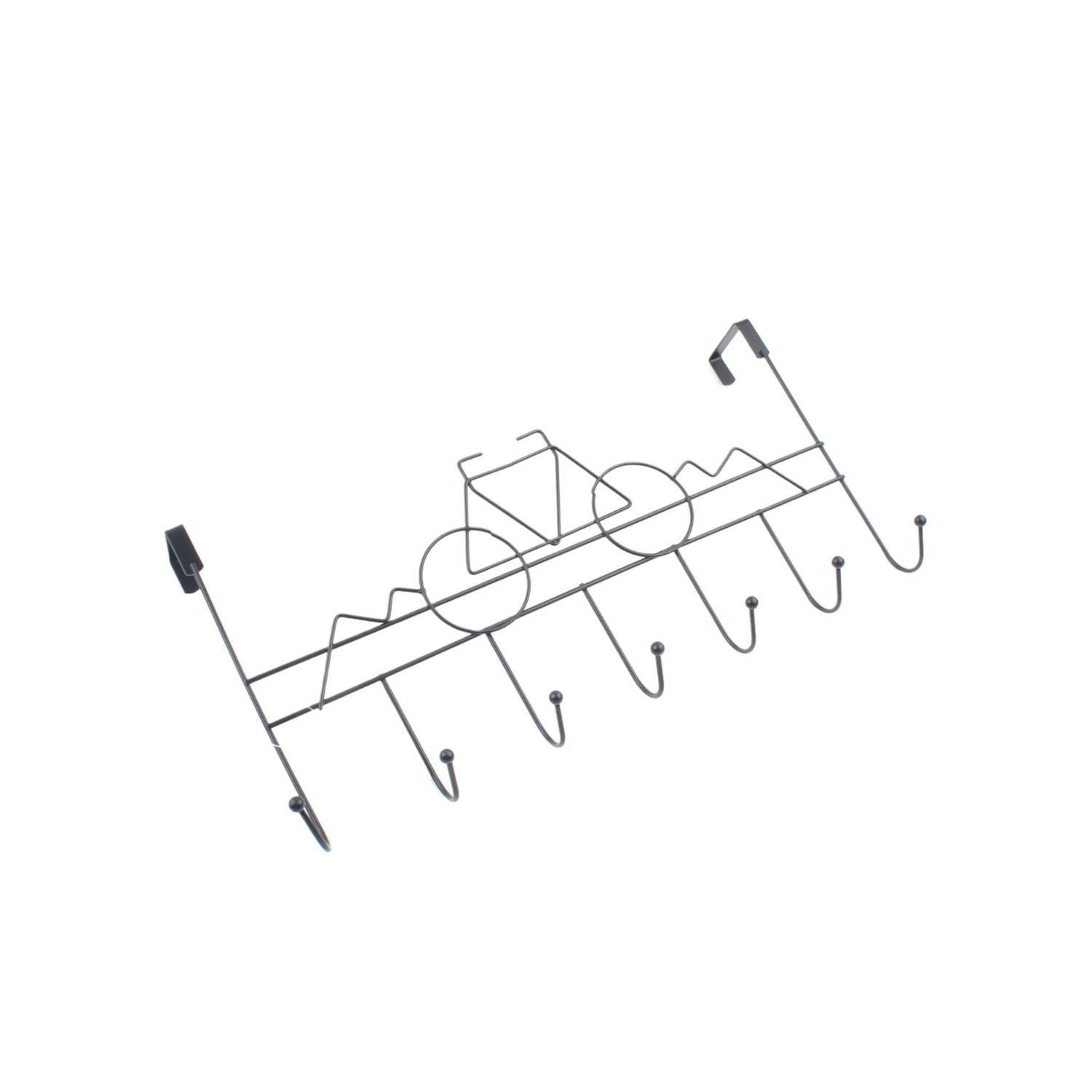 Ganchos en la Parte Trasera de La Puerta Blanco Y Negro 40*23*9Cm-0