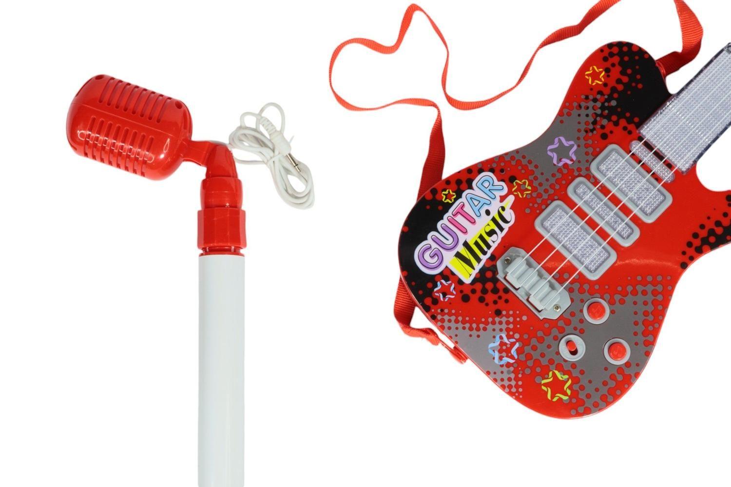 Guitarra Telecaster mas micr¨®fono roja-0
