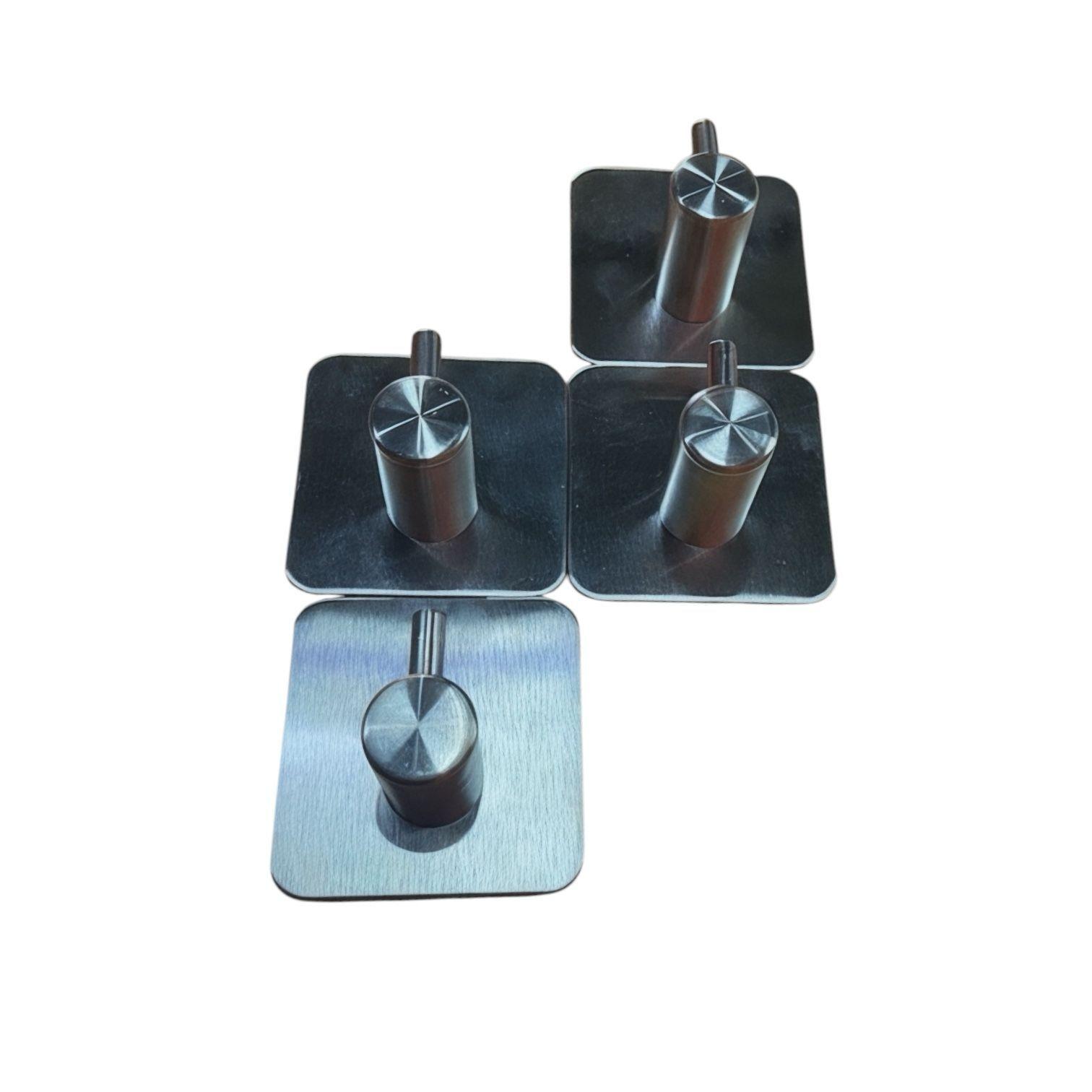 Pack de 4 Ganchos Adhesivos Impermeables - Color Plateado-5