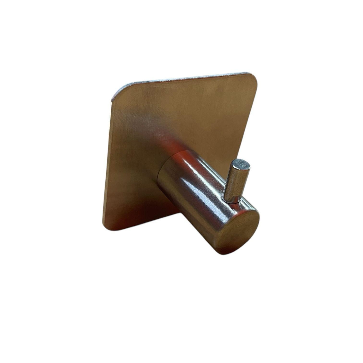 Pack de 4 Ganchos Adhesivos Impermeables - Color Plateado-2