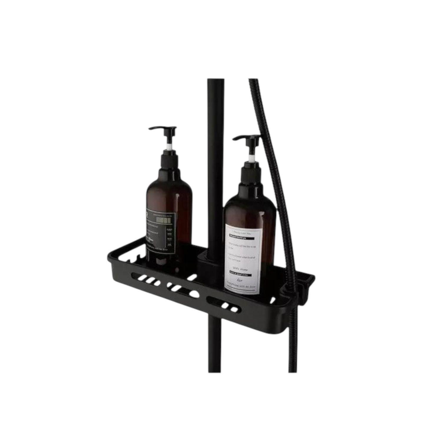 Columna de Ducha Negra Qatarshop – Kit Completo con Mango Ducha Hidromasaje-5