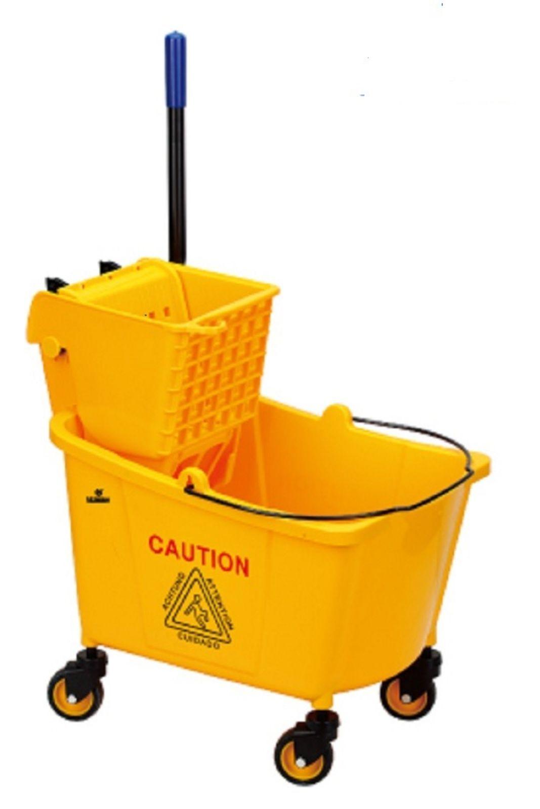 Carro de Aseo Estrujador 36L Alday – Profesional, Práctico y de Alta Capacidad (Amarillo)-0