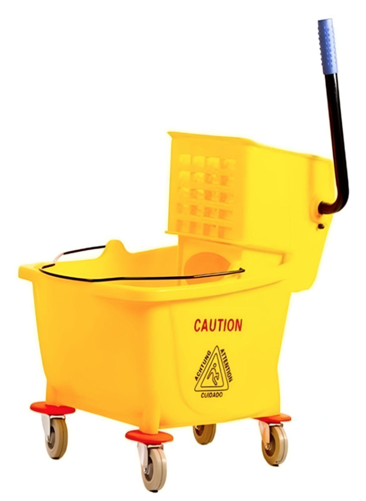 Carro de Aseo Estrujador 36L Alday – Profesional, Práctico y de Alta Capacidad (Amarillo)-1