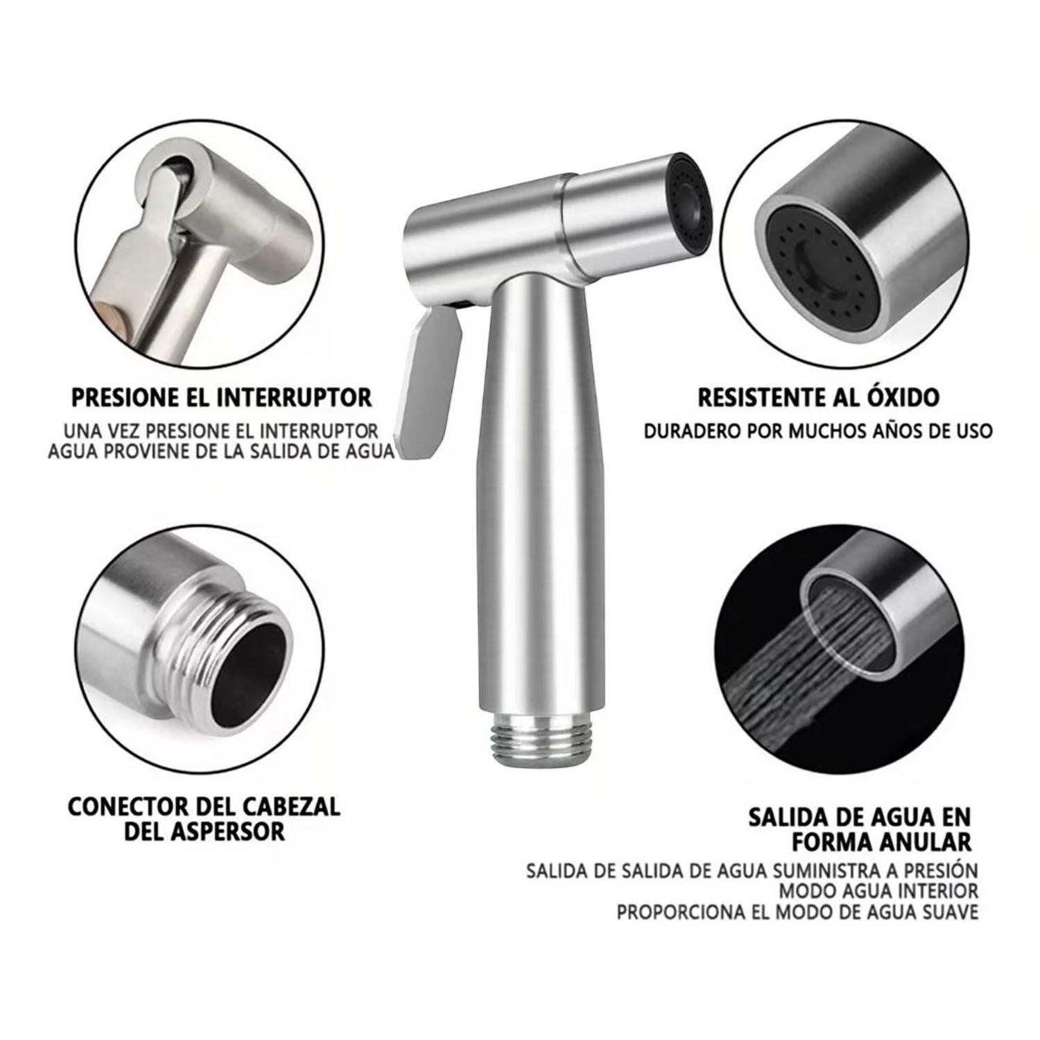 Kit Completo de Ducha Bidet en Acero Inoxidable- Alday-3