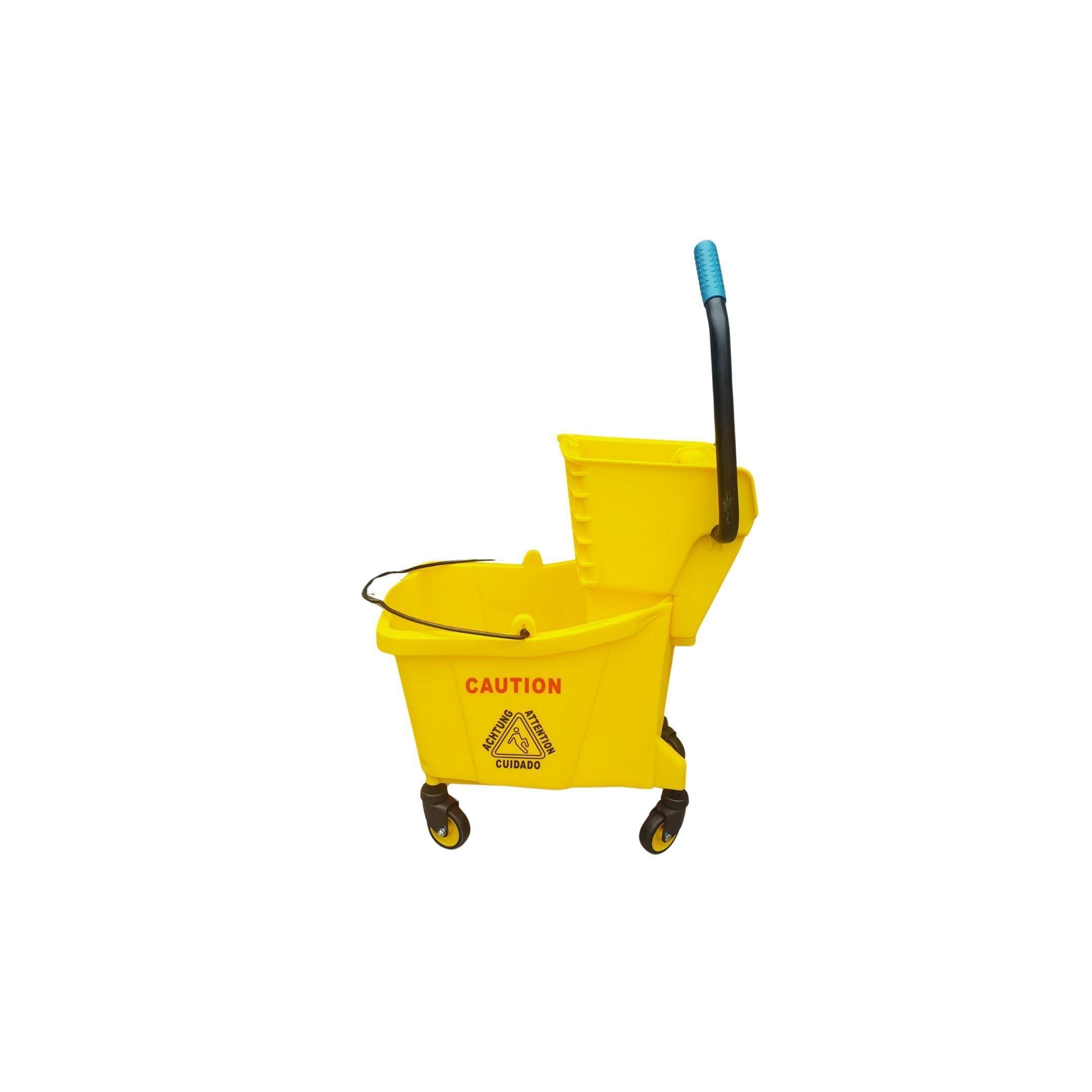 Carro Estrujador de Aseo 32 Litros (Amarillo) – Alday-0