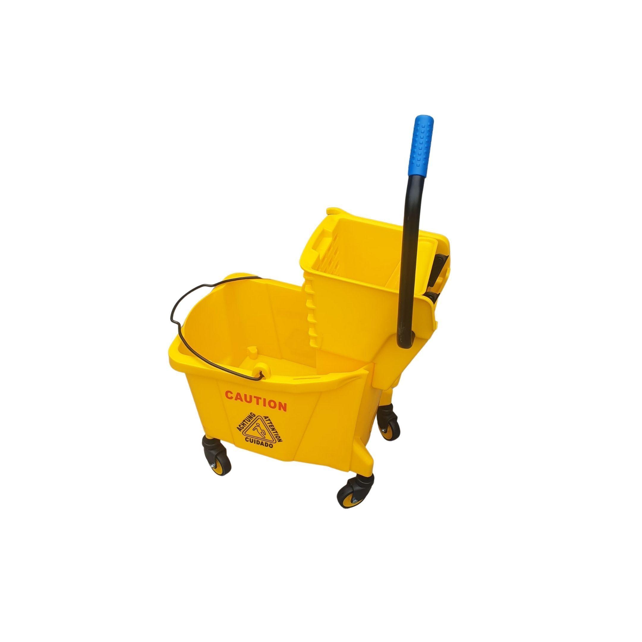 Carro Estrujador de Aseo 32 Litros (Amarillo) – Alday-2