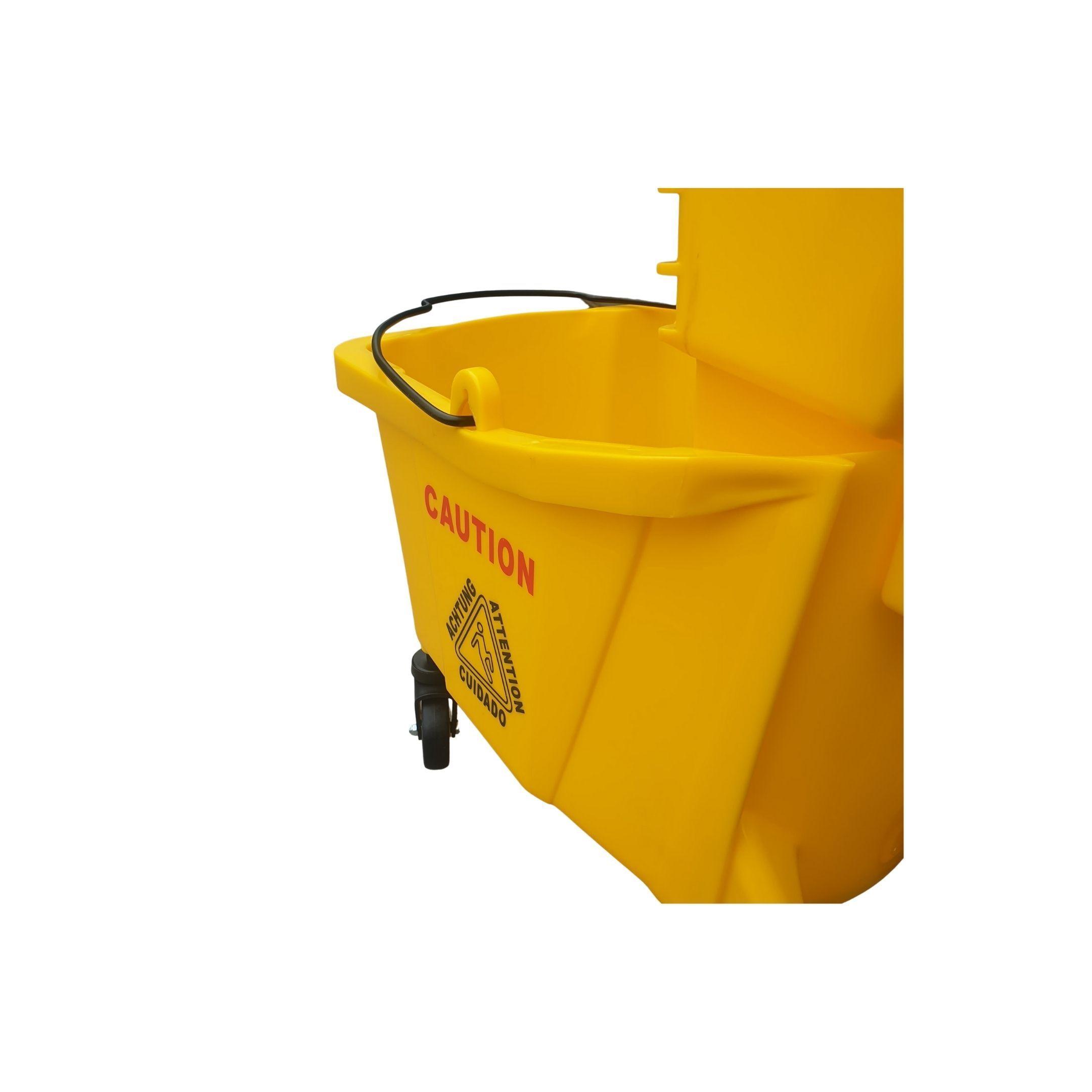 Carro Estrujador de Aseo 32 Litros (Amarillo) – Alday-6