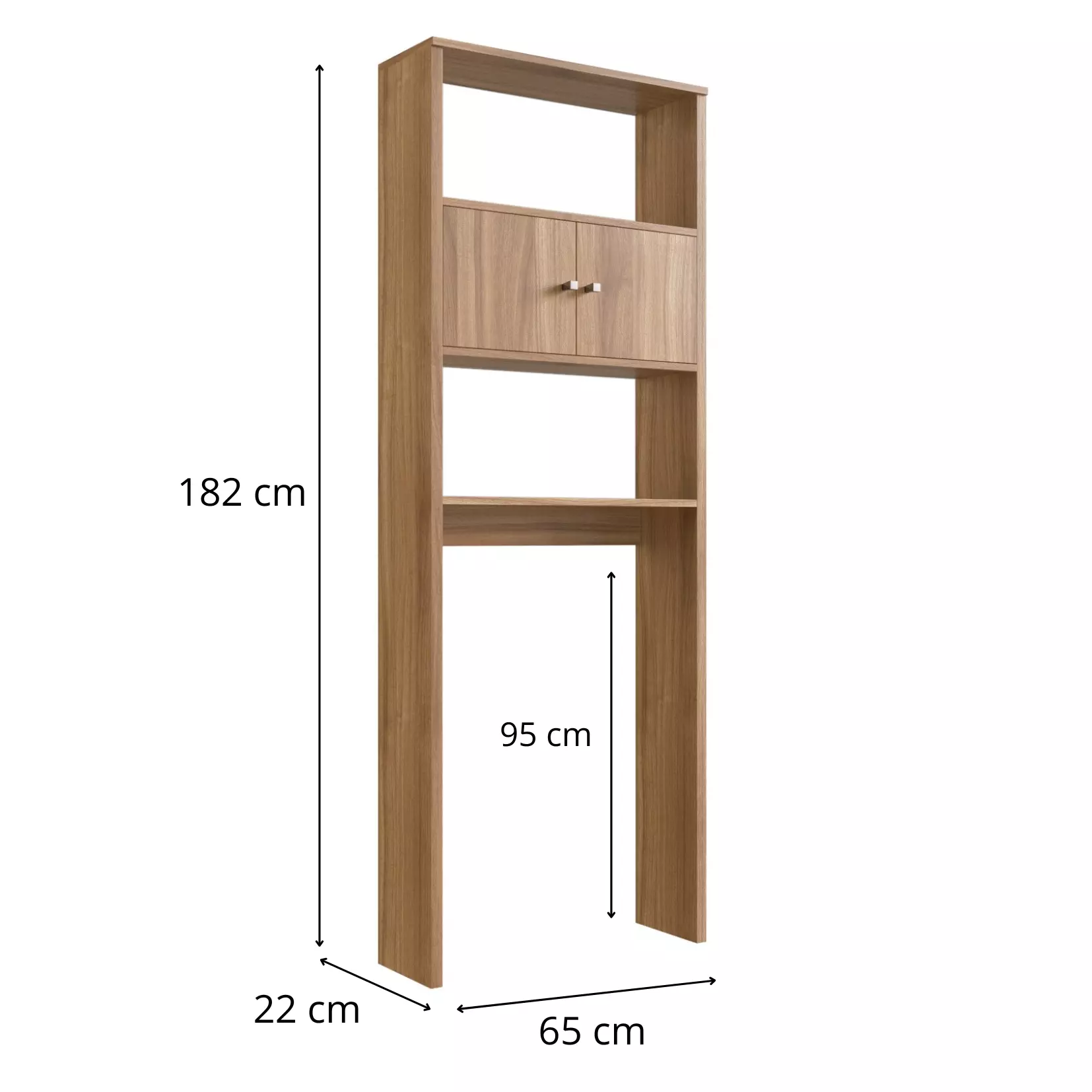 Combo Mueble de bano con Lavamanos 2puertas 3cajones nogal blanco cobre y Organizador nogal 2puerta-5