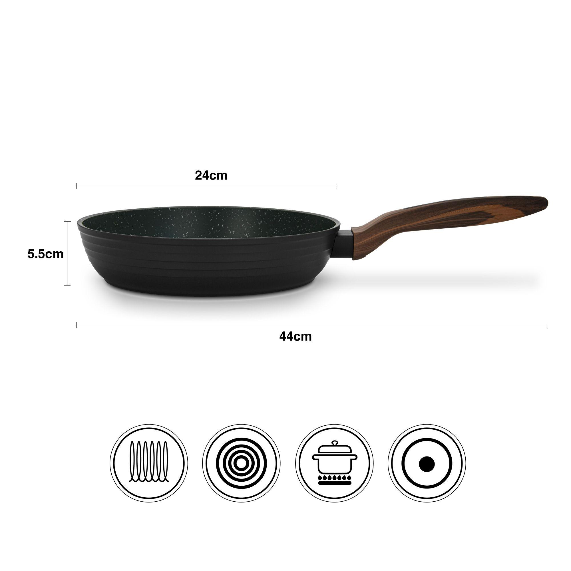 Sartén Antiadherente 24cm Cuisine con Fondo de Inducción Fissman-5
