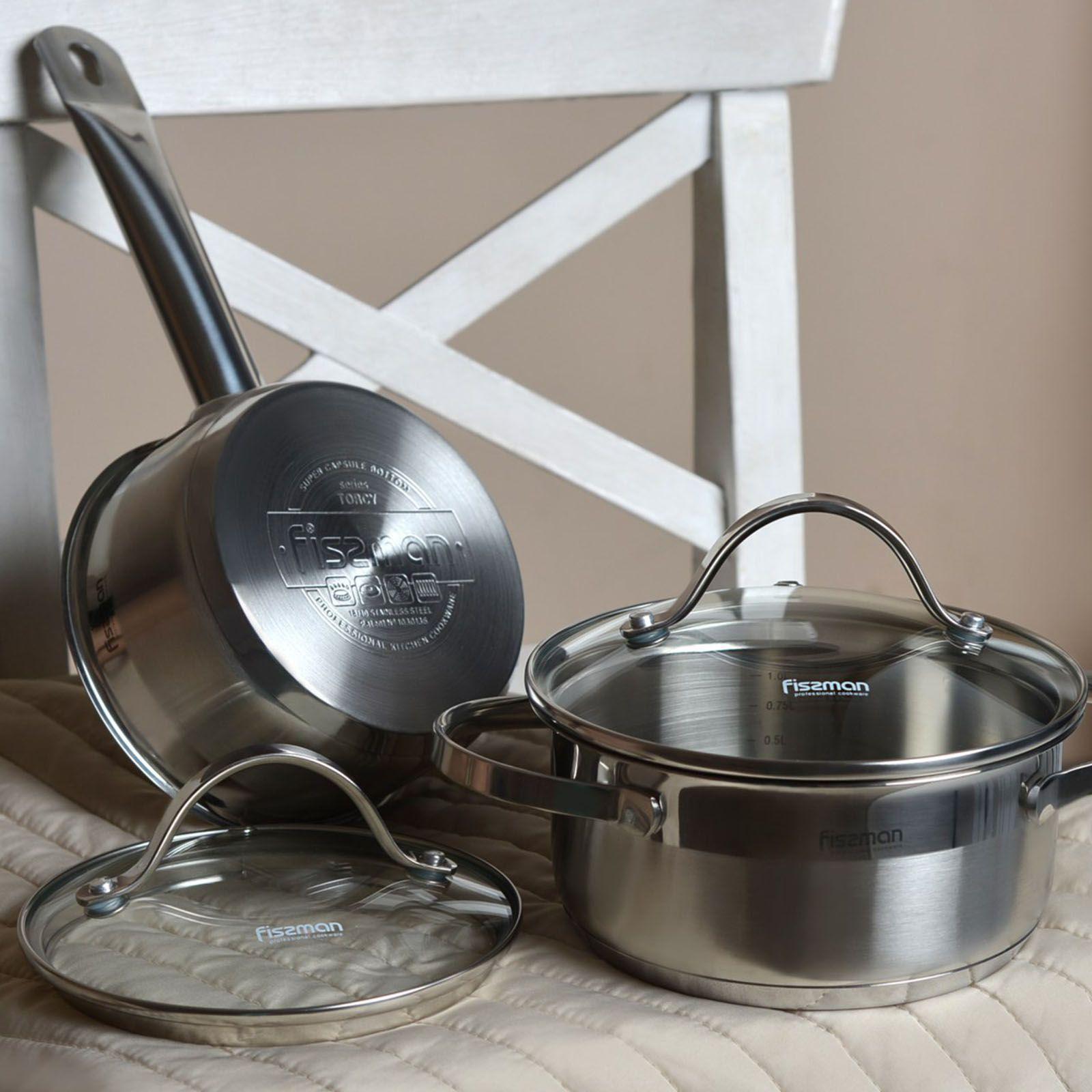 Batería Set De Cocina Ollas Gabriela 8 Piezas Fissman-5