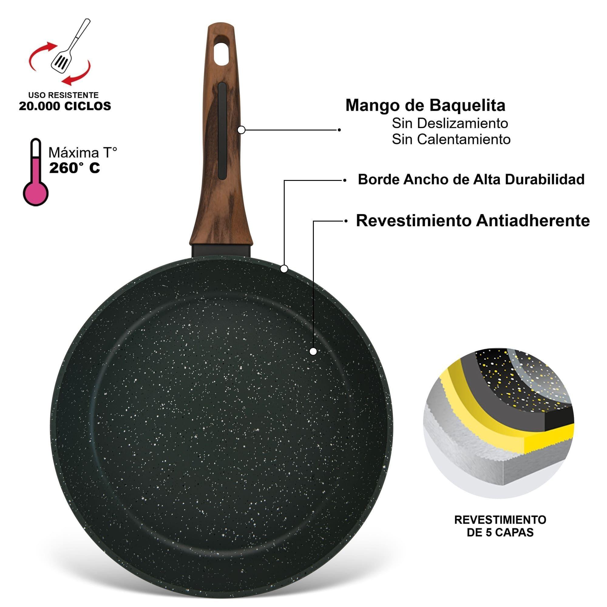 Sartén Antiadherente 22cm Cuisine con Fondo de Inducción Fissman-2