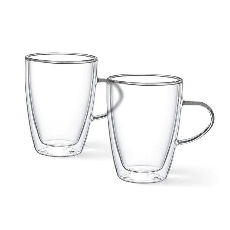 Set De 2 Tazas Doble Pared Vidrio Templado 350ml Fissman-4