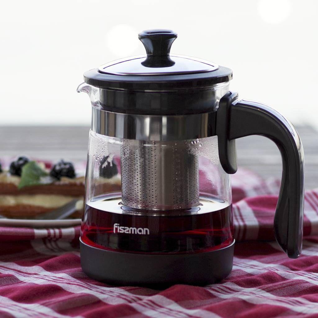 Tetera De Vidrio Con Infusor 950 Ml Fissman-0