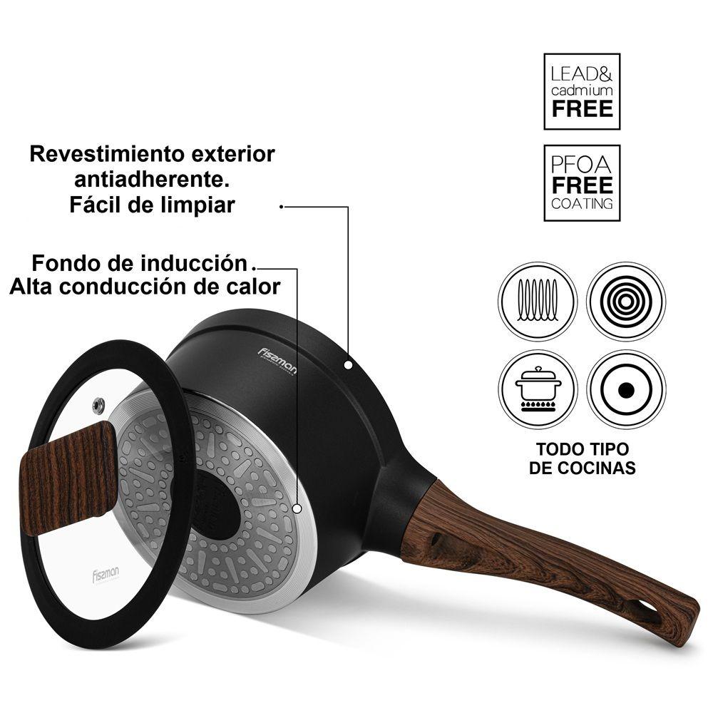 Cacerola Antiadherente Filomena con Fondo de Inducción 1.2 Litros Fissman-3