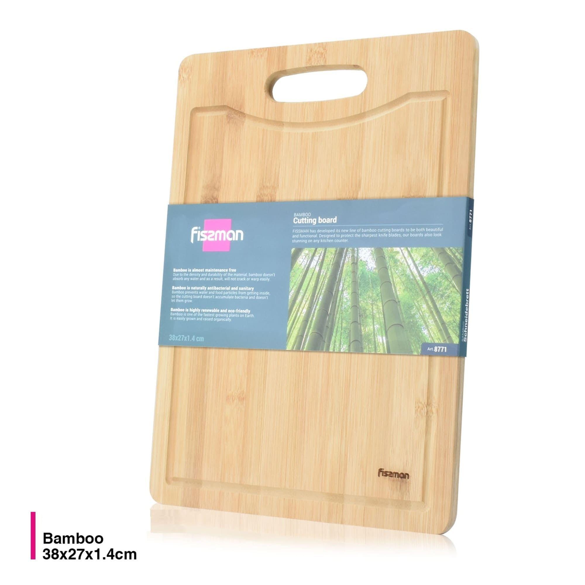 Tabla Madera Bamboo para Cortar 38x27cm Fissman-3