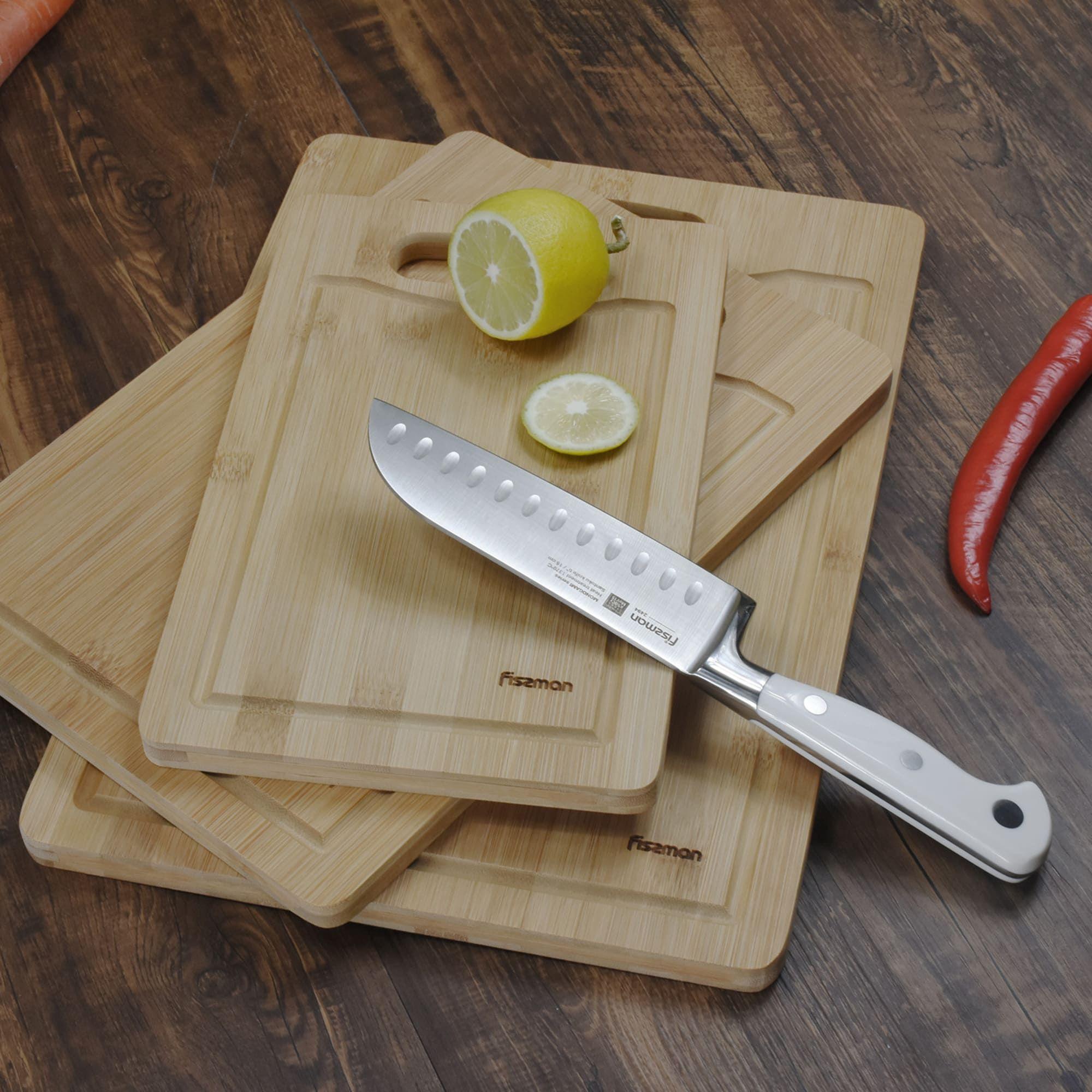 Tabla Madera Bamboo para Cortar 38x27cm Fissman-4