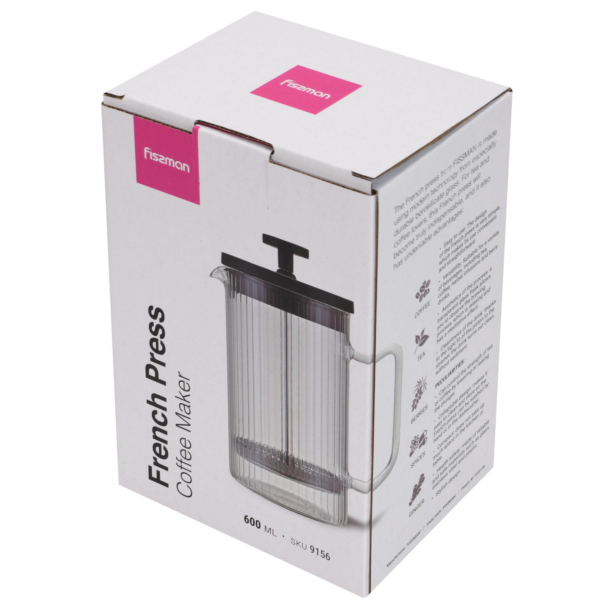 Cafetera Prensa Francesa Line 600 Ml Fissman-5