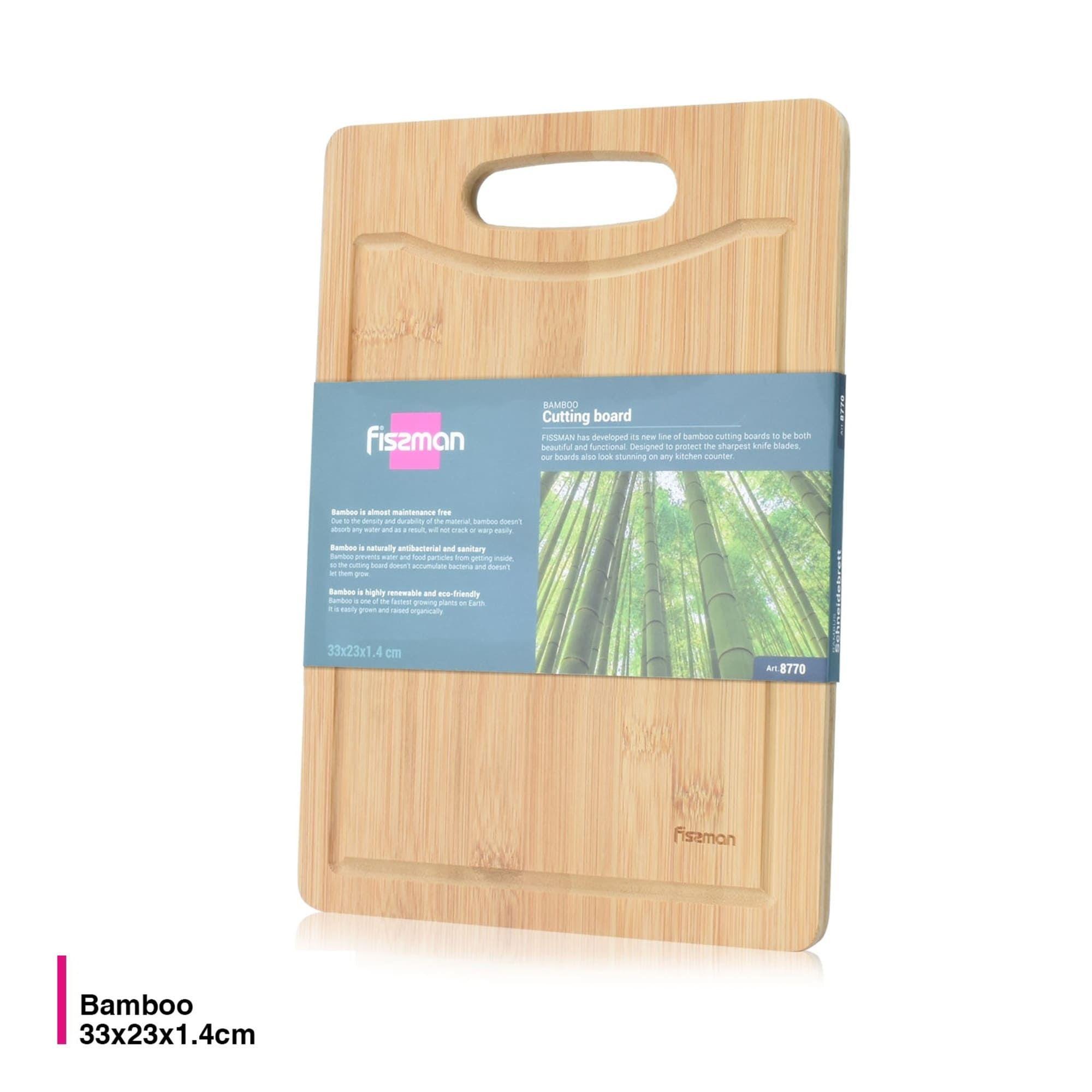 Tabla Madera Bamboo para Cortar 33x23cm Fissman-2