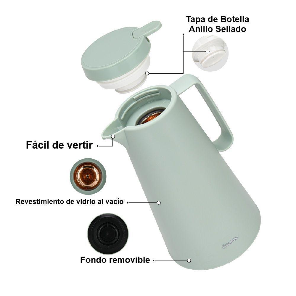 Thermo Jarra 1000 ml Menta Con Revestimiento De Vidrio Fissman-3