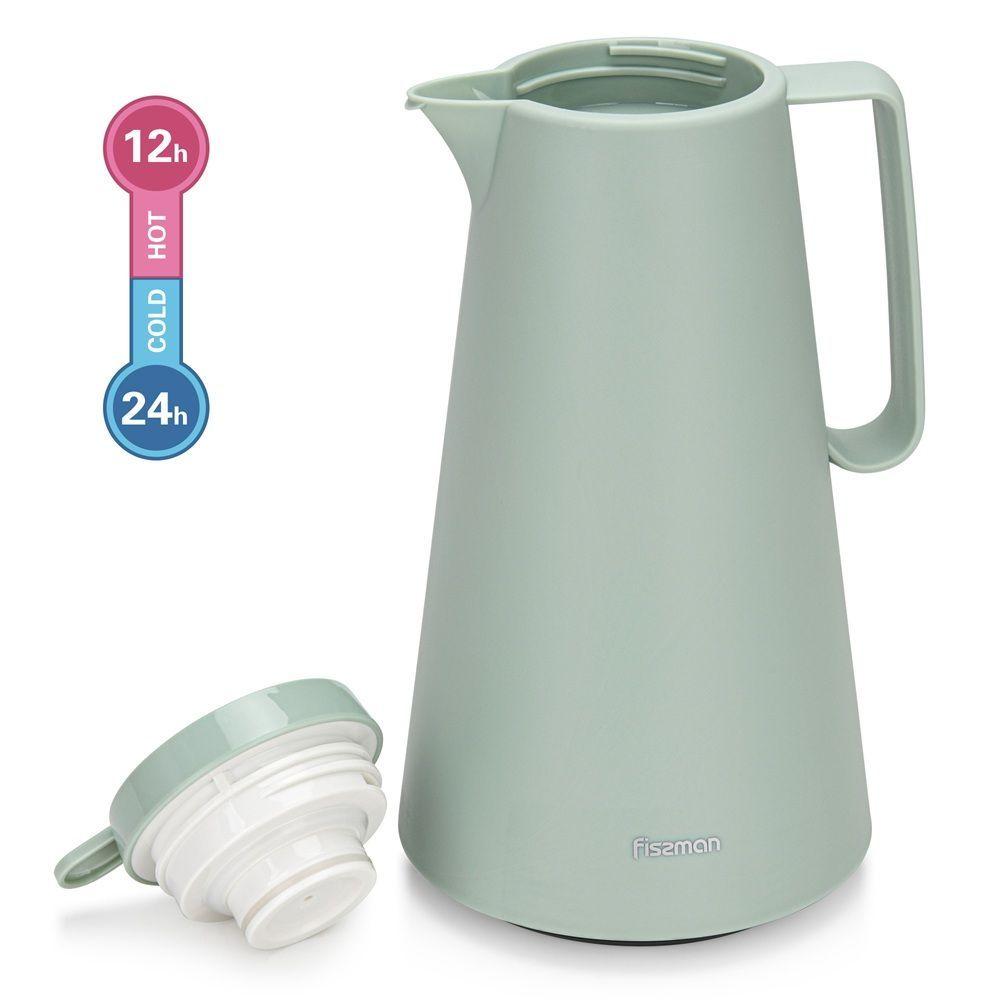 Thermo Jarra 1000 ml Menta Con Revestimiento De Vidrio Fissman-4