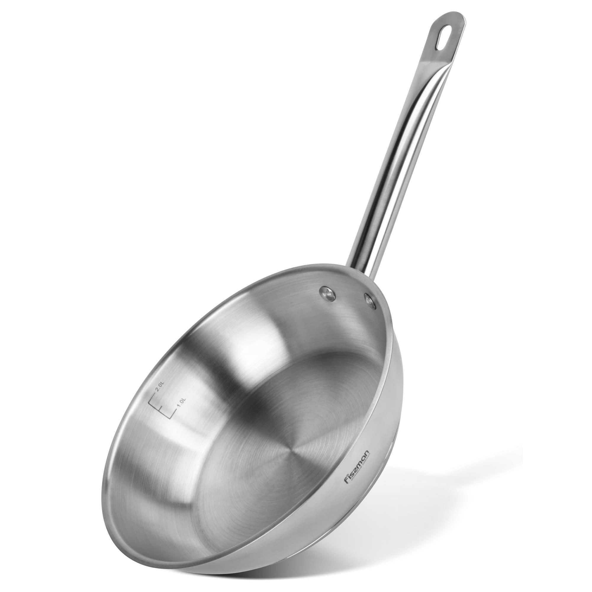 Sartén Professional Acero Inoxidable 24x6 cm Fissman-4