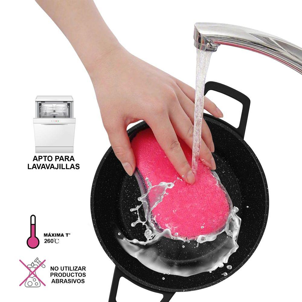 Olla Antiadhrente Filomena con Tapa De Cristal 5.7 Litros Fissman-5