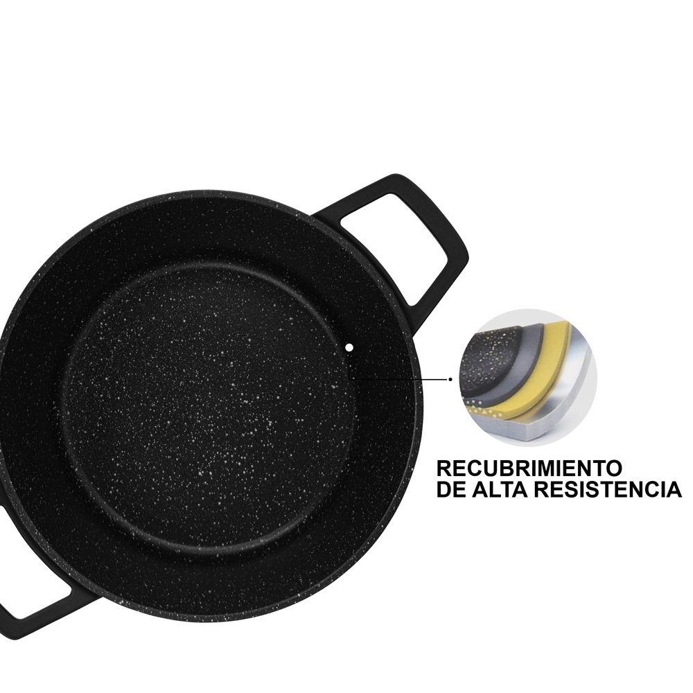 Olla Antiadhrente Filomena con Tapa De Cristal 5.7 Litros Fissman-6