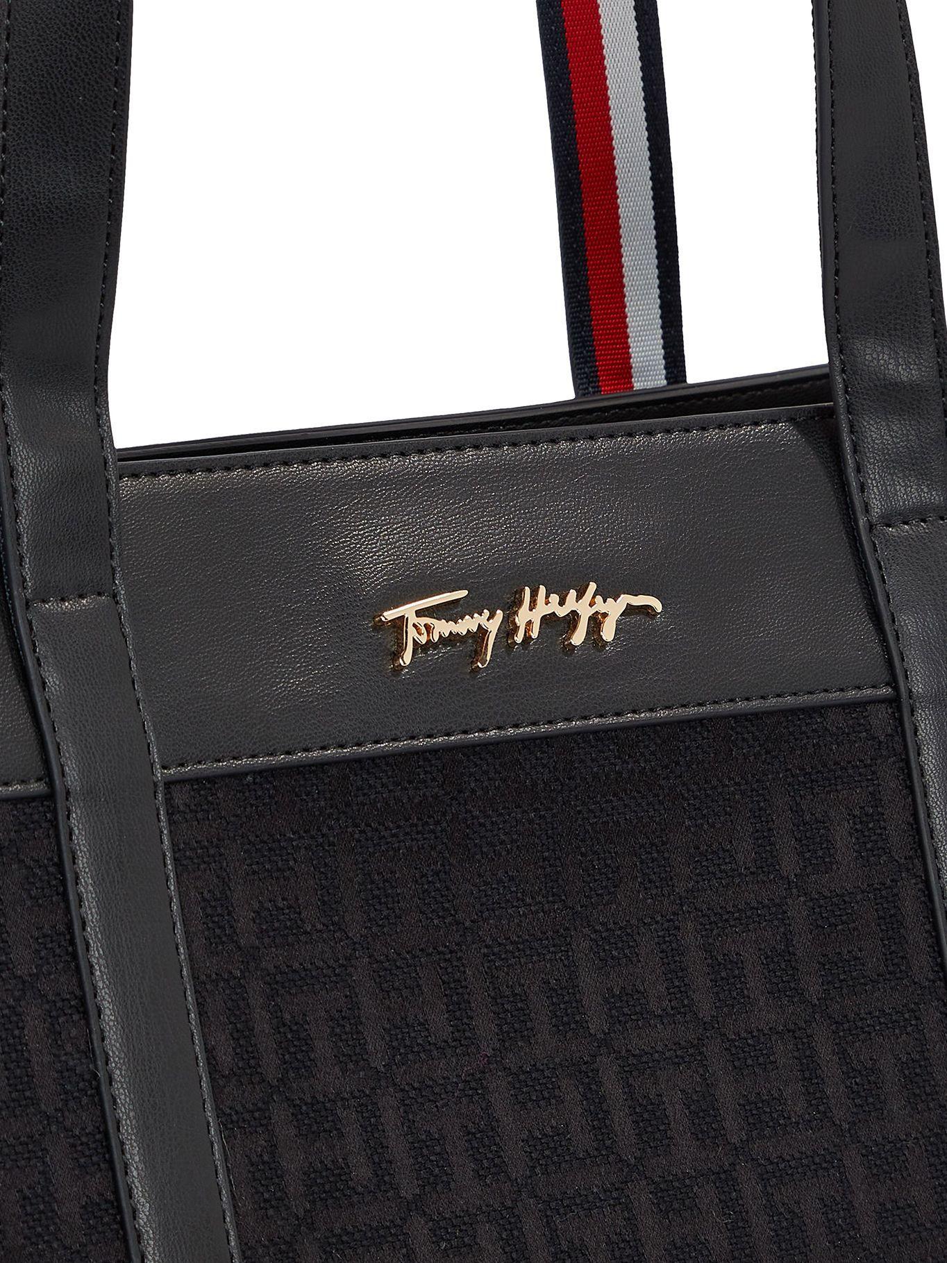 Bolso Tote Signature Medium Negro Tommy Hilfiger-2