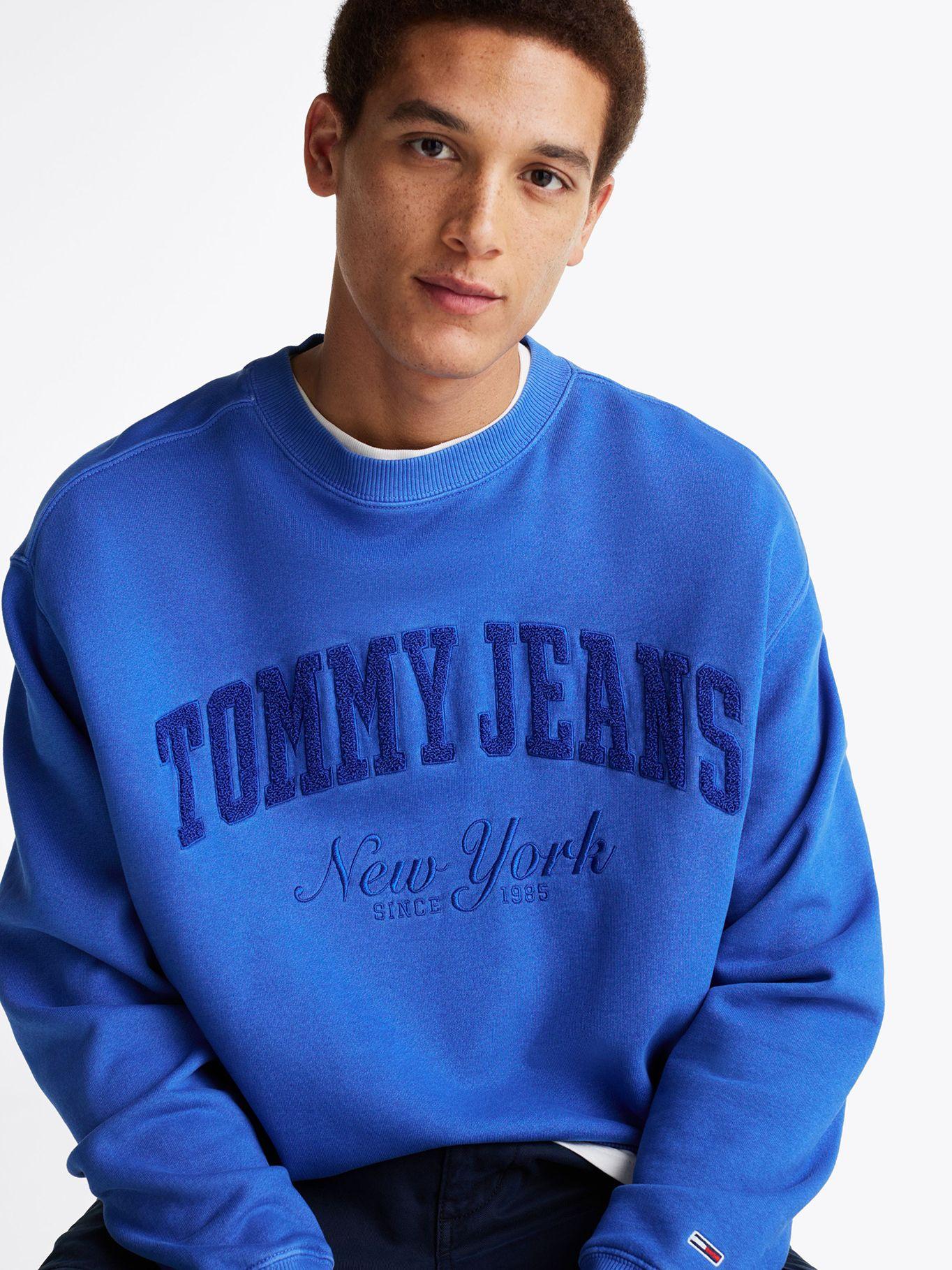 Polerón Relaxed Con Efecto Lavado Azul Tommy Jeans-3