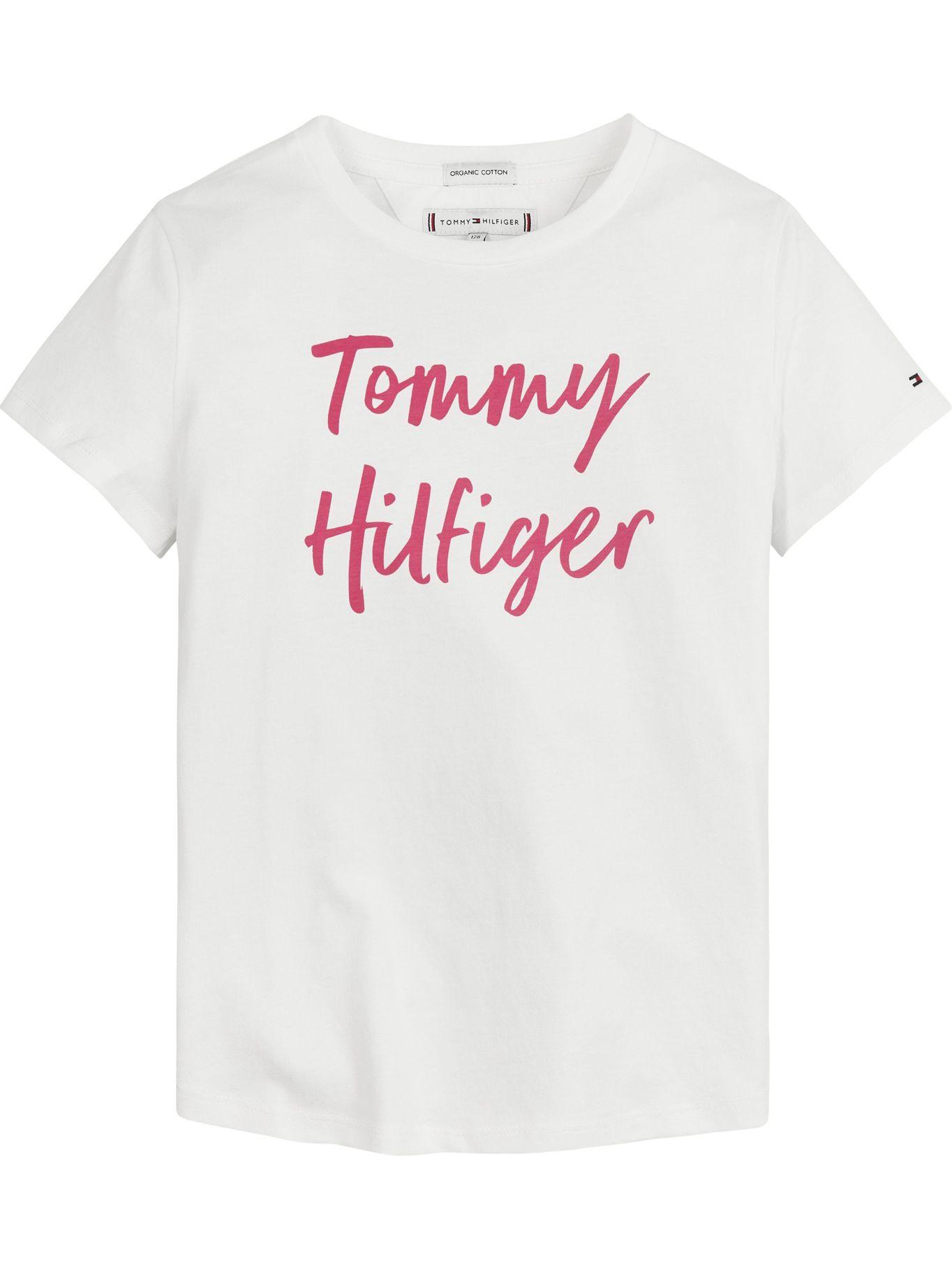 Polera Essential Con Logo Script Blanco Tommy Hilfiger-0
