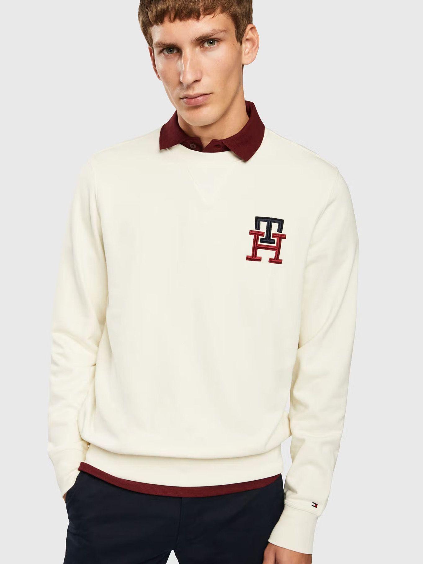 Polerón Essential Monogram Blanco Tommy Hilfiger-3