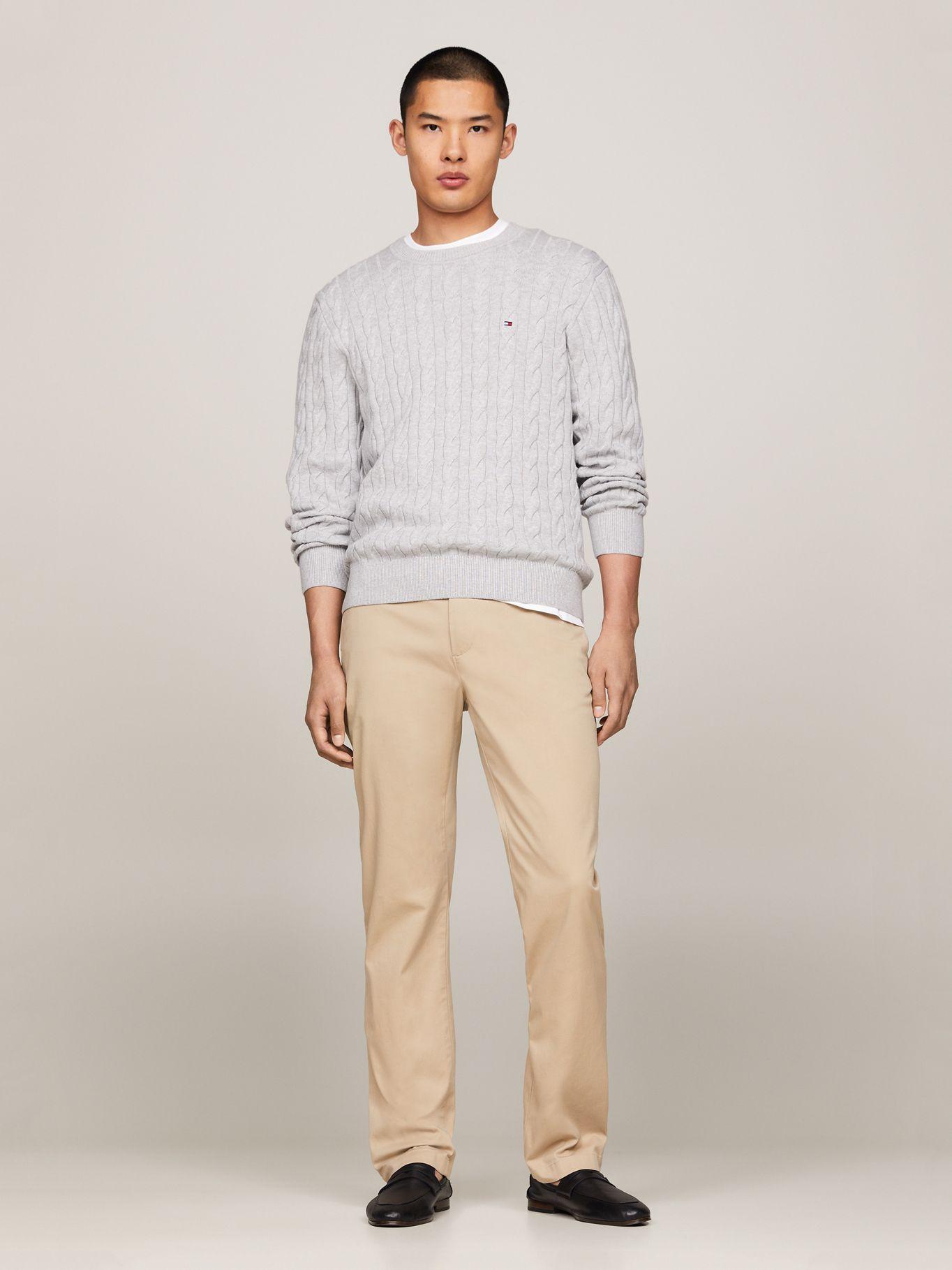 Sweater Classics Trenzado Gris Tommy Hilfiger-1