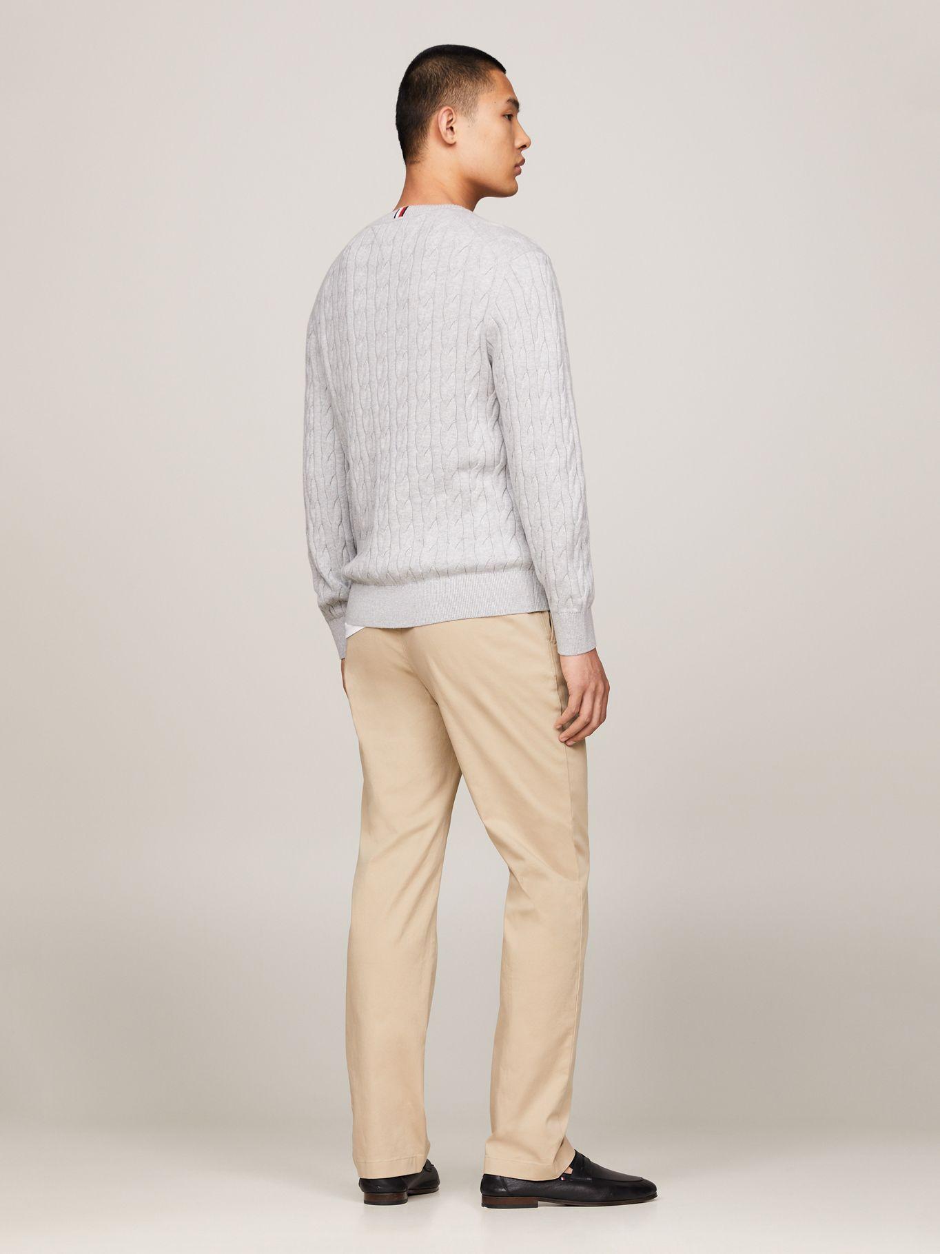 Sweater Classics Trenzado Gris Tommy Hilfiger-2