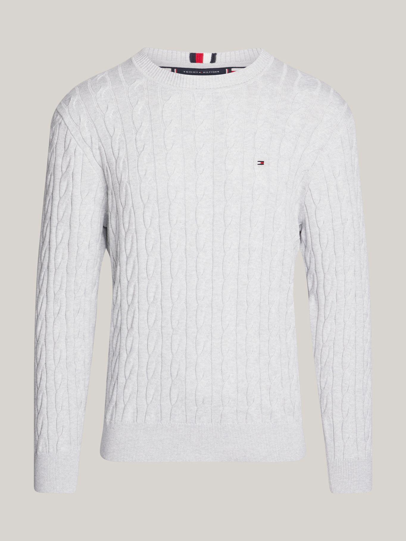 Sweater Classics Trenzado Gris Tommy Hilfiger-4