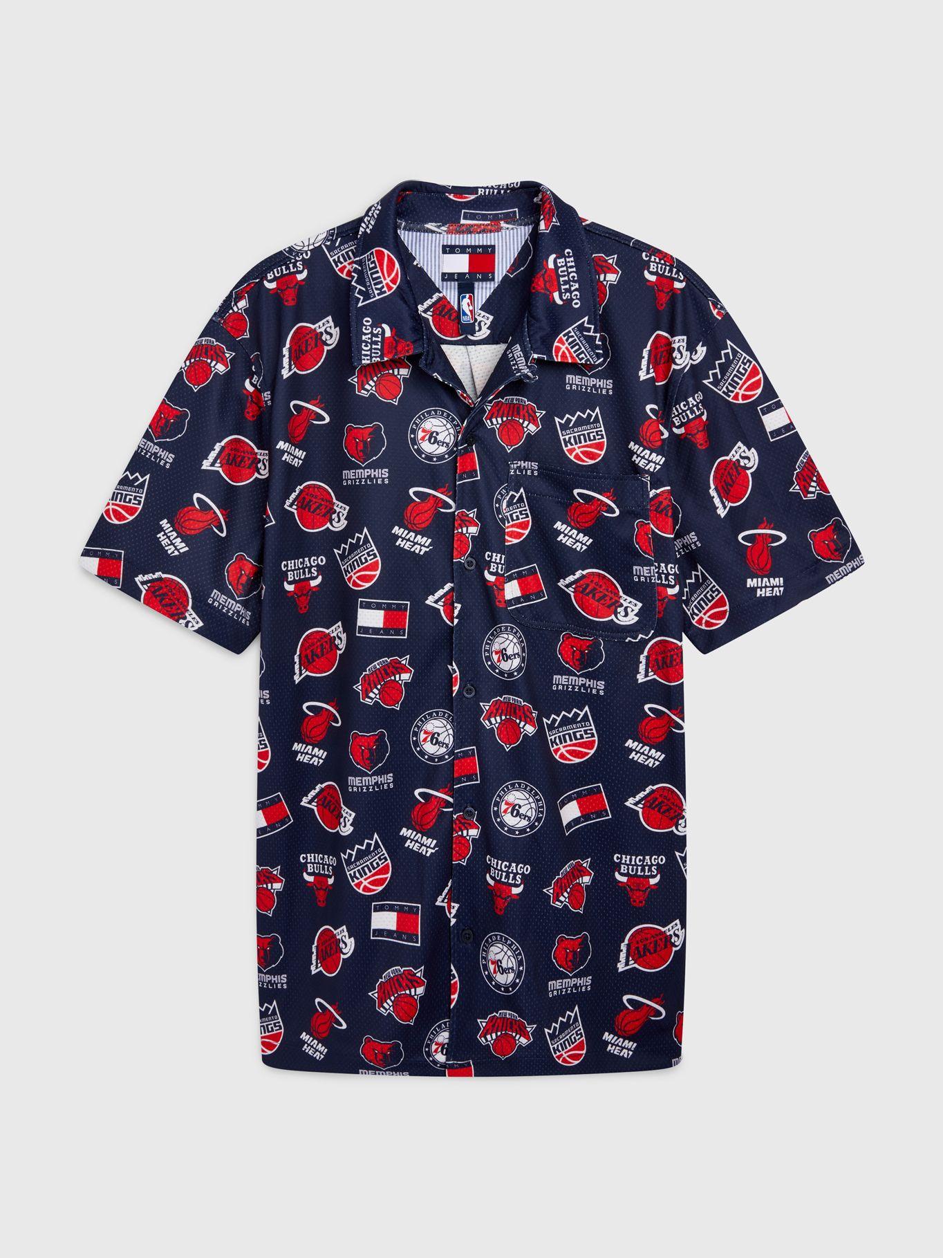 Camisa Tjms & Nba Logo Azul Tommy Hilfiger-0