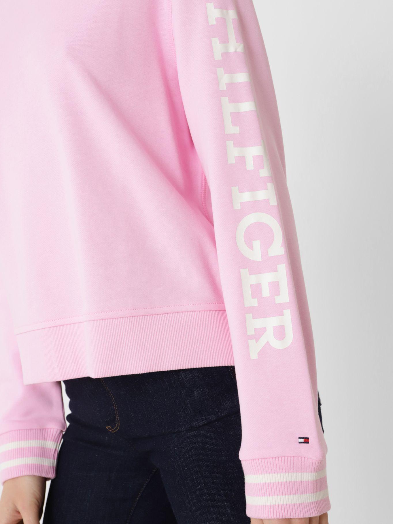 Polerón C-Neck Logo Impreso Rosado Tommy Hilfiger-3