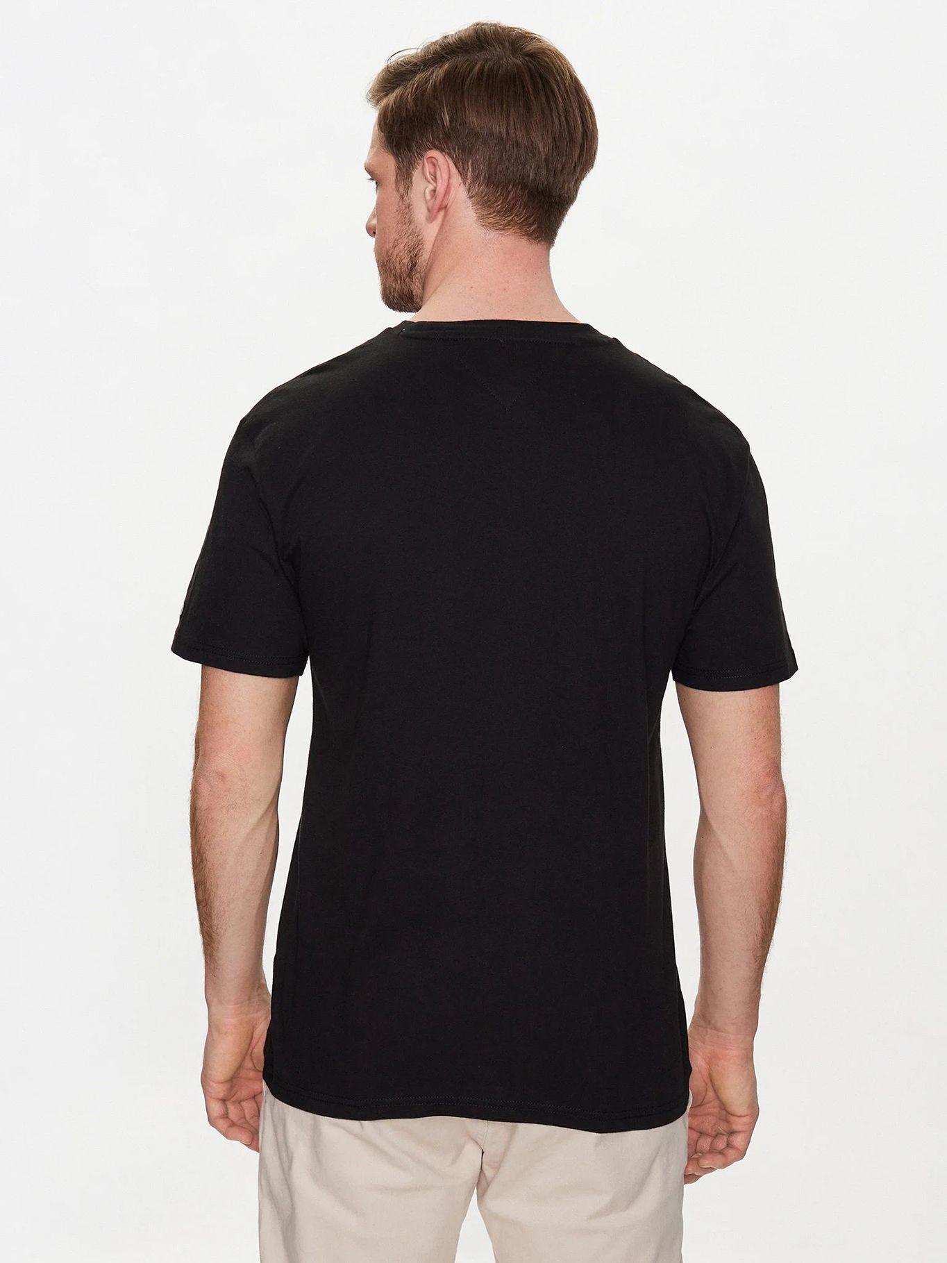 Polera Classic Linear Chest Logo Negro Tommy Hilfiger-2