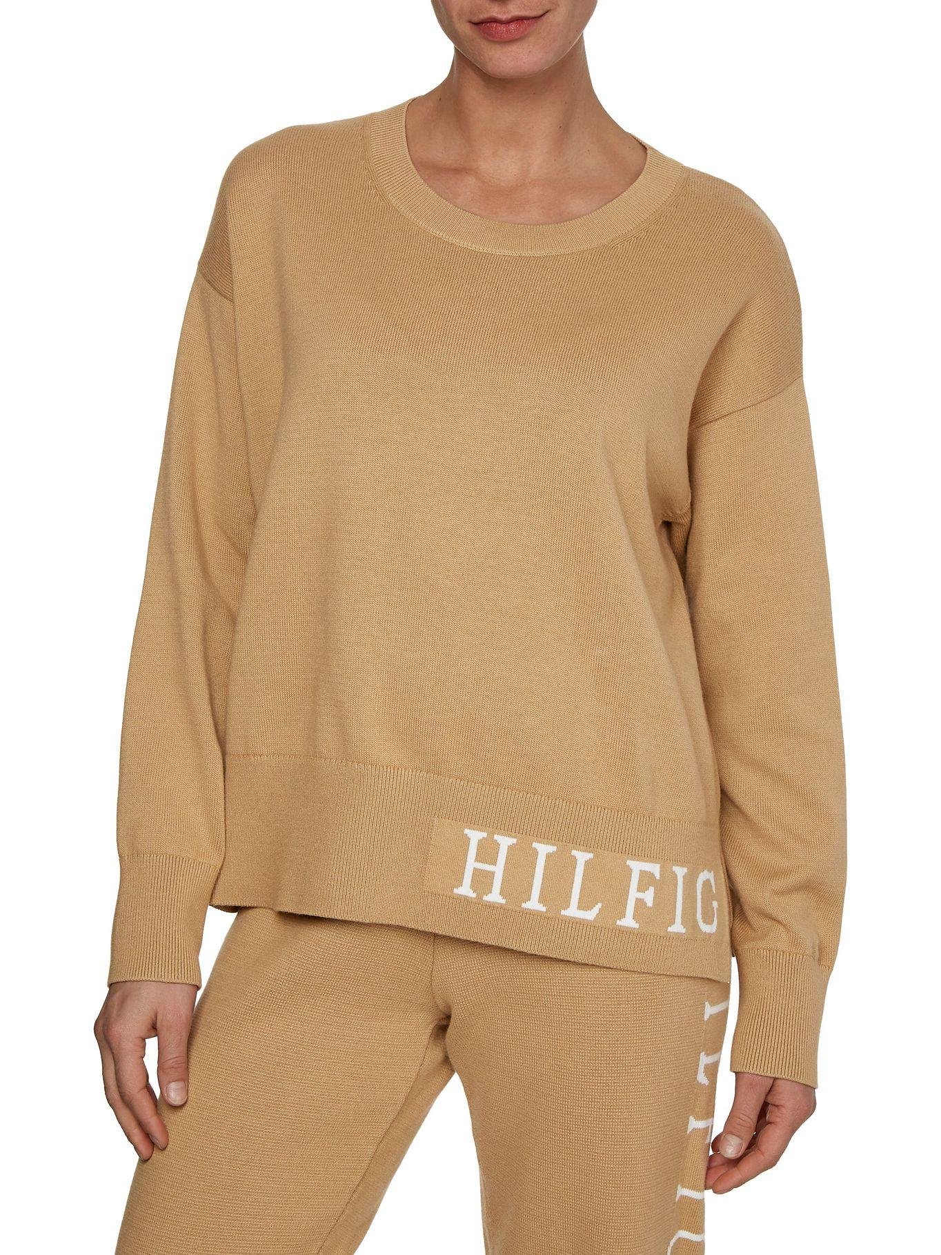 Sweater Graphic Logo Beige Tommy Hilfiger-0