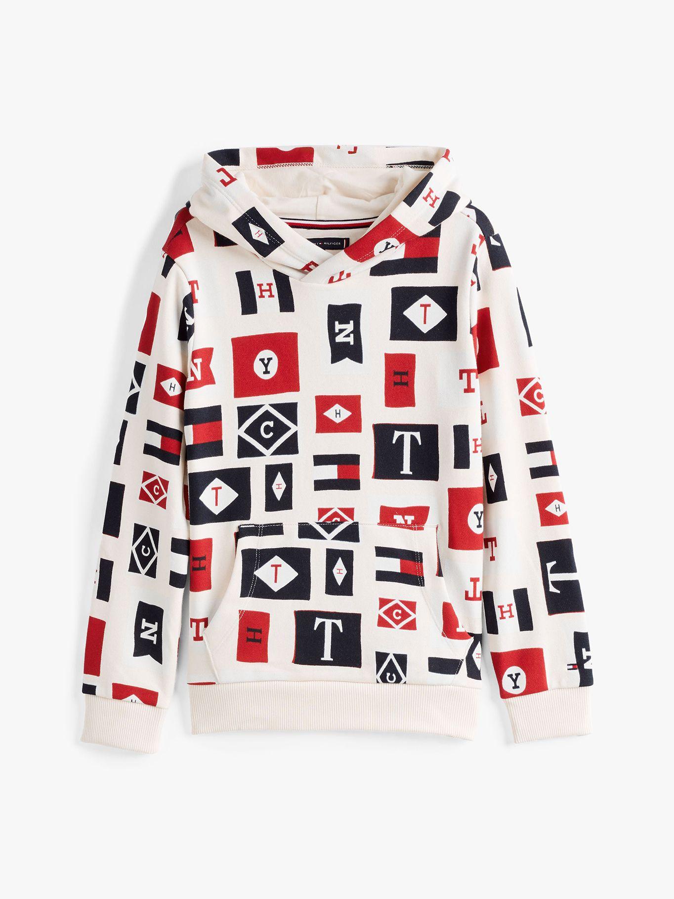 Polerón Hood Diseño Banderas Multicolor Tommy Hilfiger-4