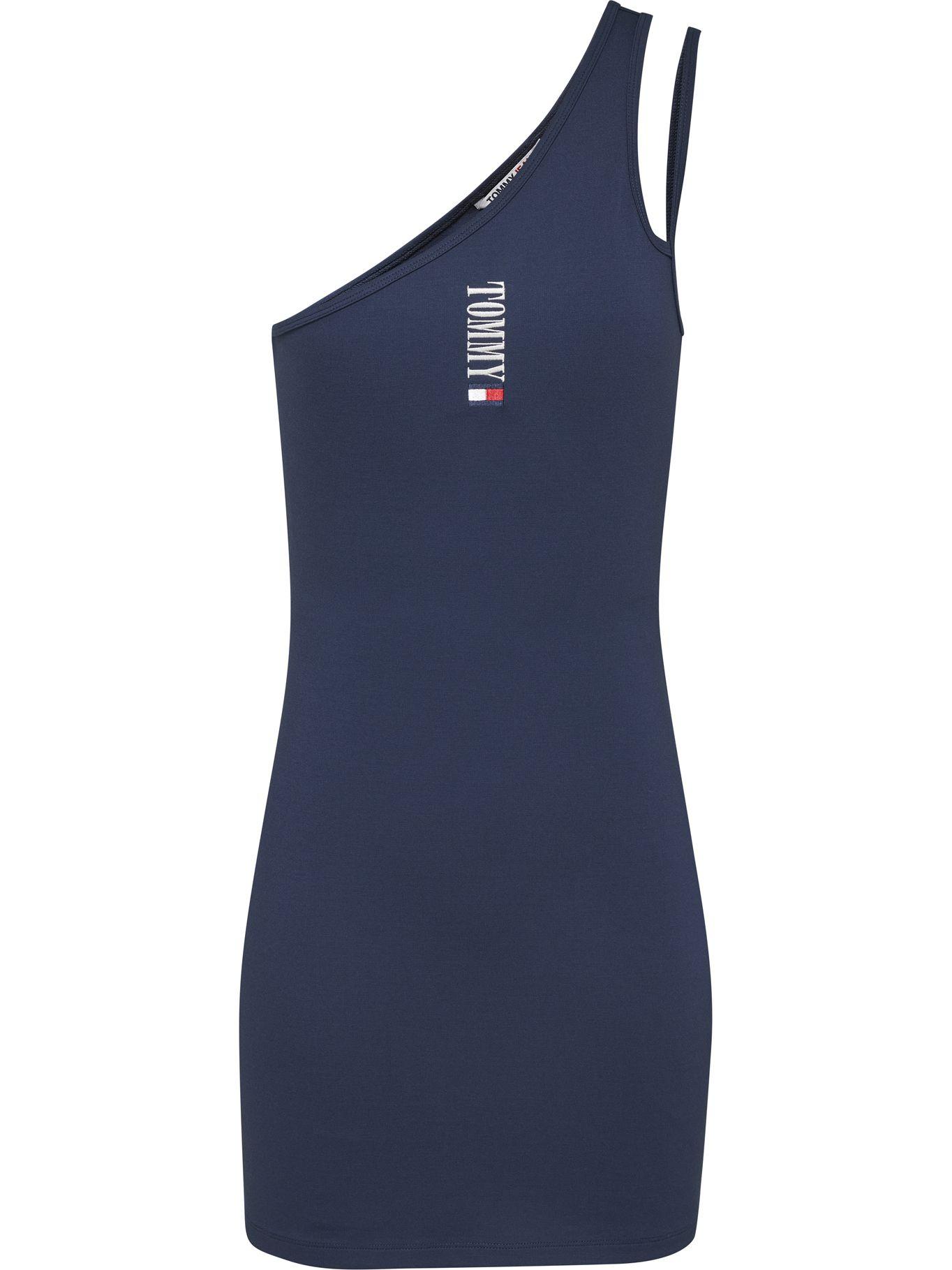 Vestido Archive One Shoulder Azul Tommy Hilfiger-0