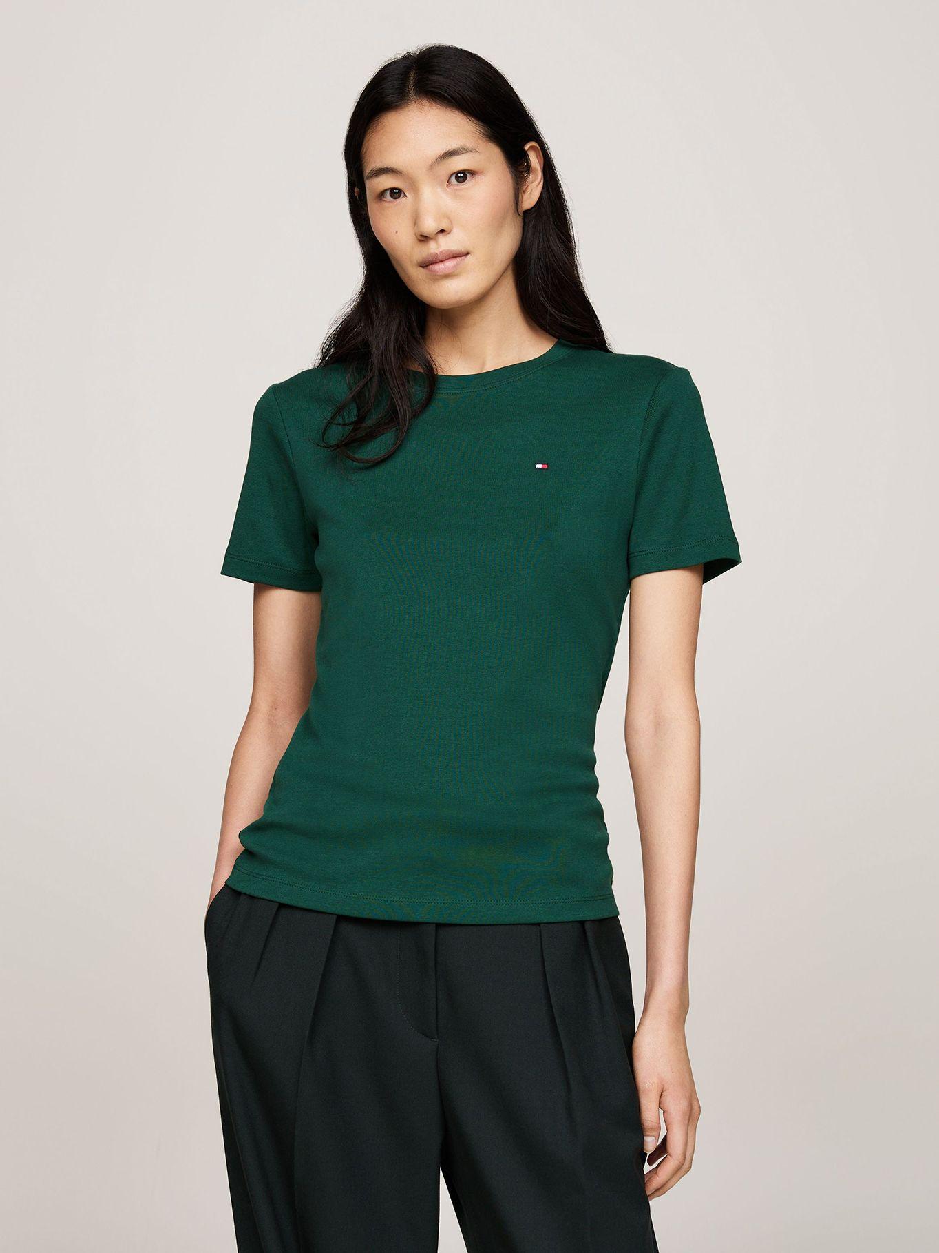 Polera Cody Slim Fit Verde Tommy Hilfiger-0