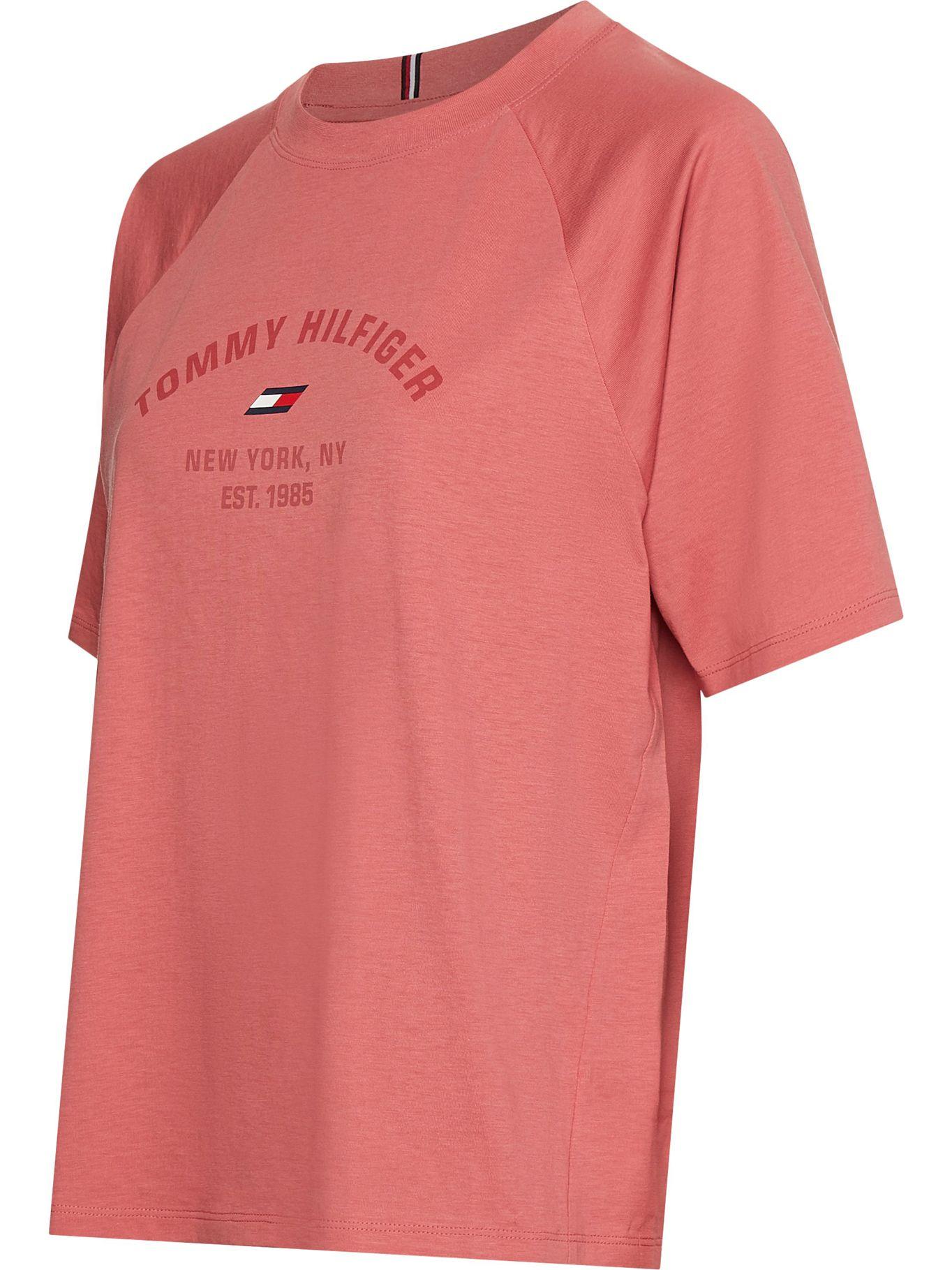 Polera Sport Varsity Logo Rosado Tommy Hilfiger-2