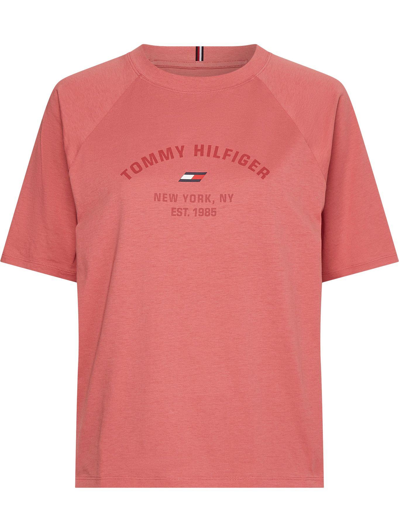 Polera Sport Varsity Logo Rosado Tommy Hilfiger-0