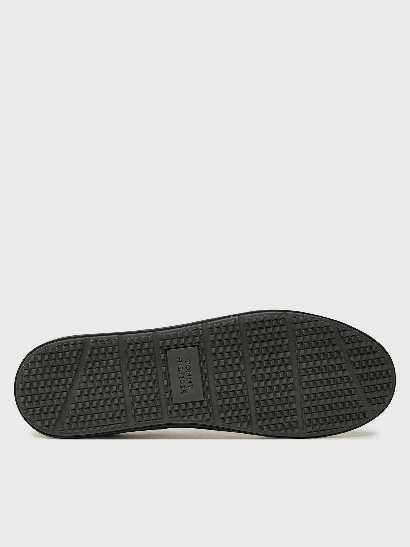 Zapatillas Core Stripe De Cuero Negro Tommy Hilfiger-3